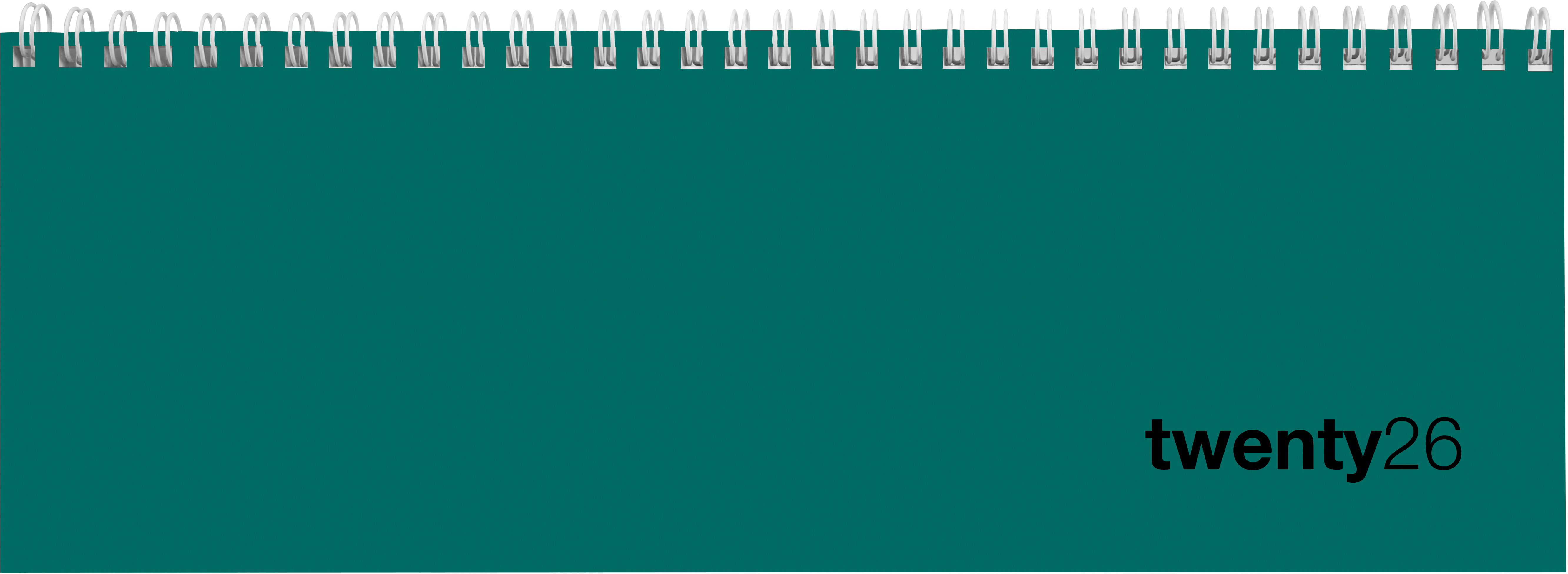 photo BIELLA Agenda Colorful 2026 888377090026U 1S/2P petrol ML 29.7x10.5cm