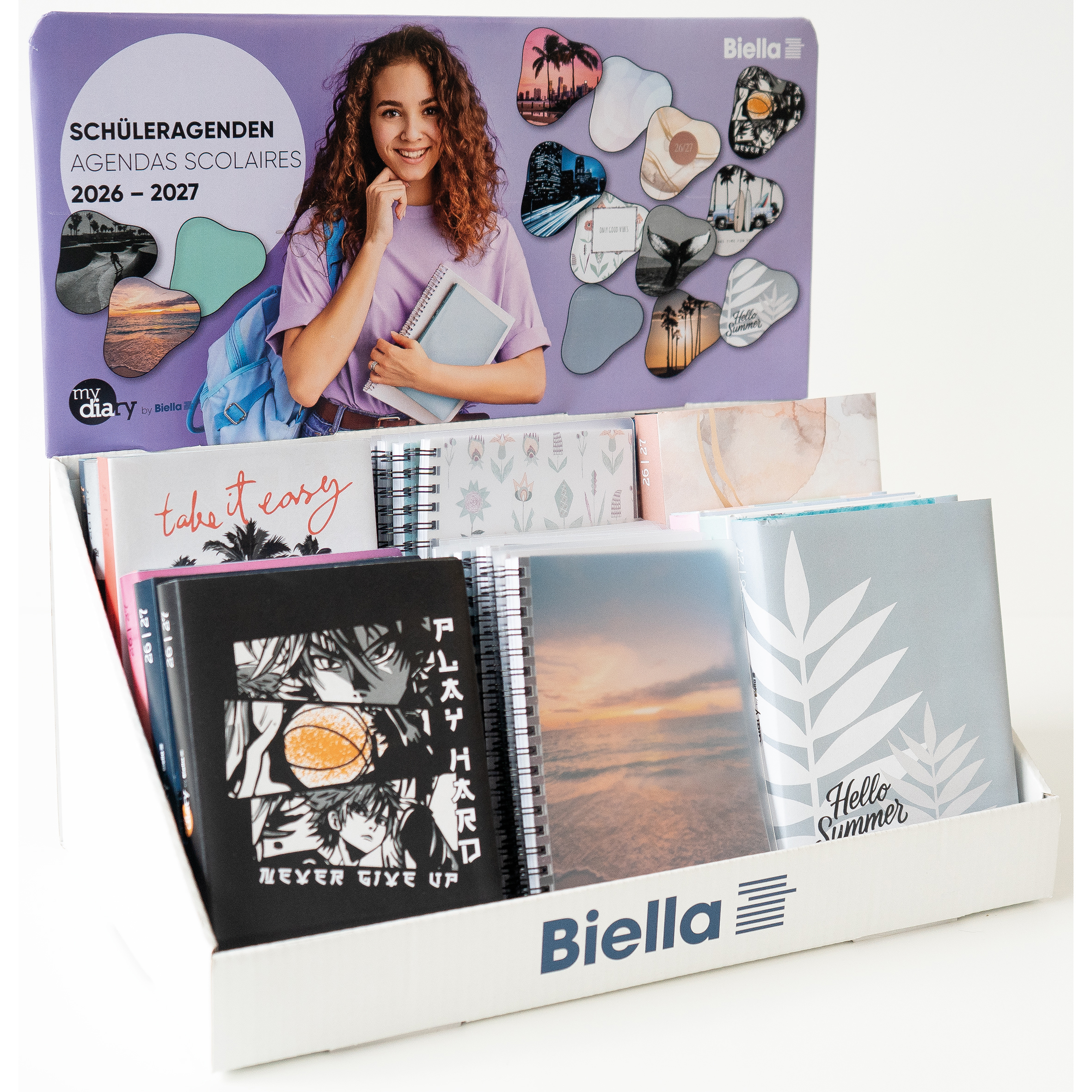 photo BIELLA Display Agenda scolaire 26/27 8D8802000027U 24 pcs., ass.