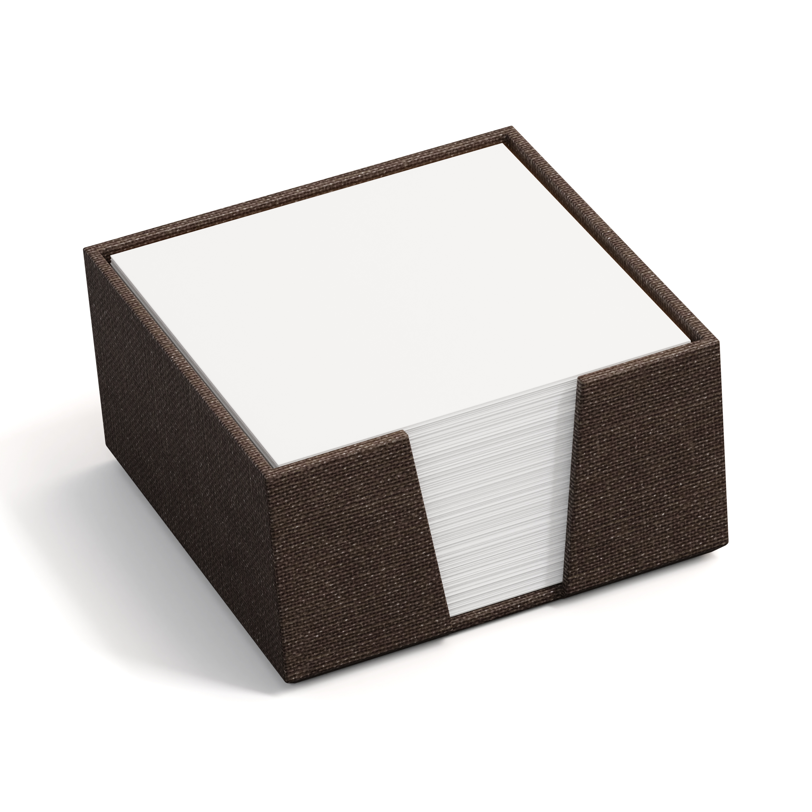photo BIGSO BOX OF SWEDEN Porte-bloc James 110x110mm 2711C4801 en lin, marron