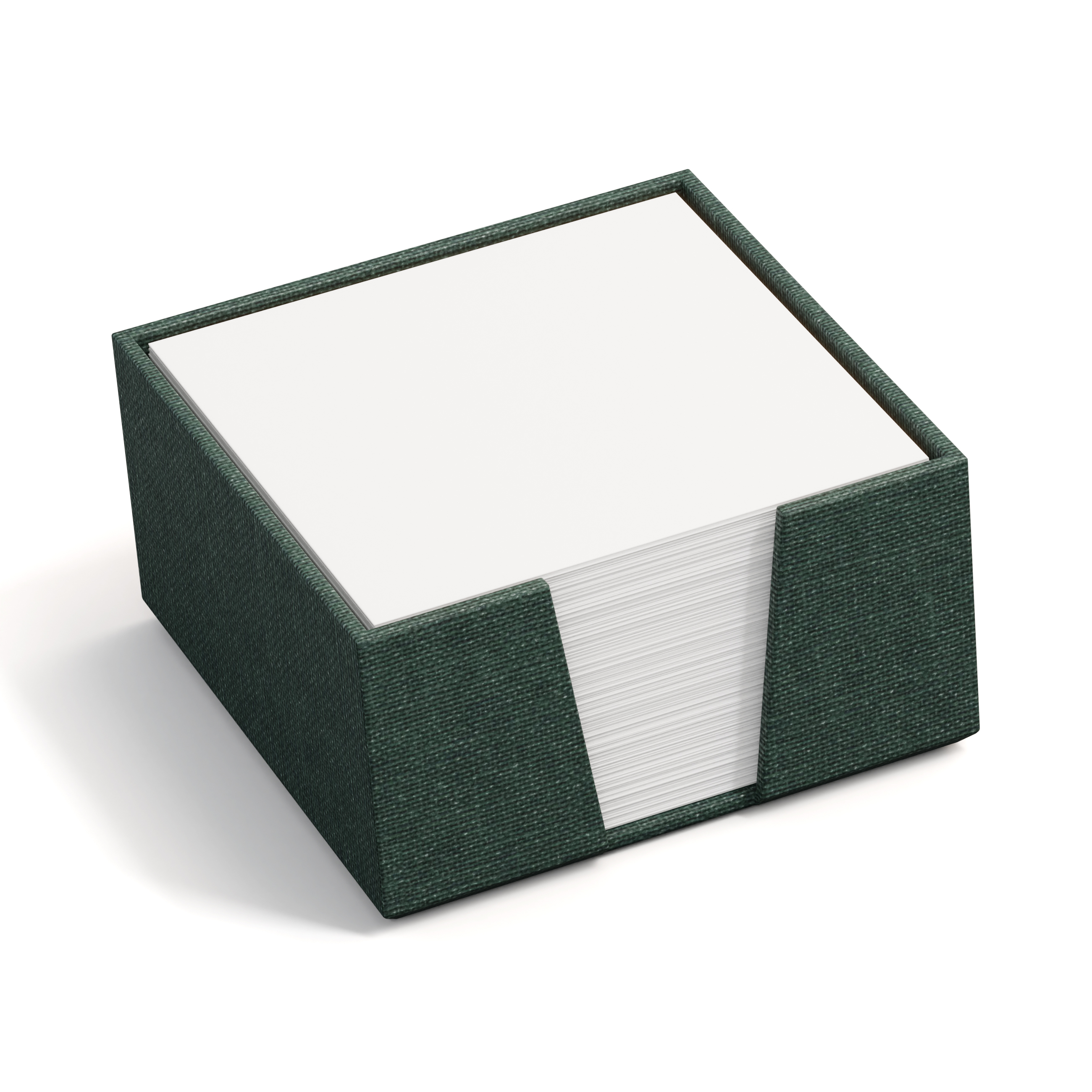photo BIGSO BOX OF SWEDEN Porte-bloc James 110x110mm 2711C5901 en lin, vert foncé