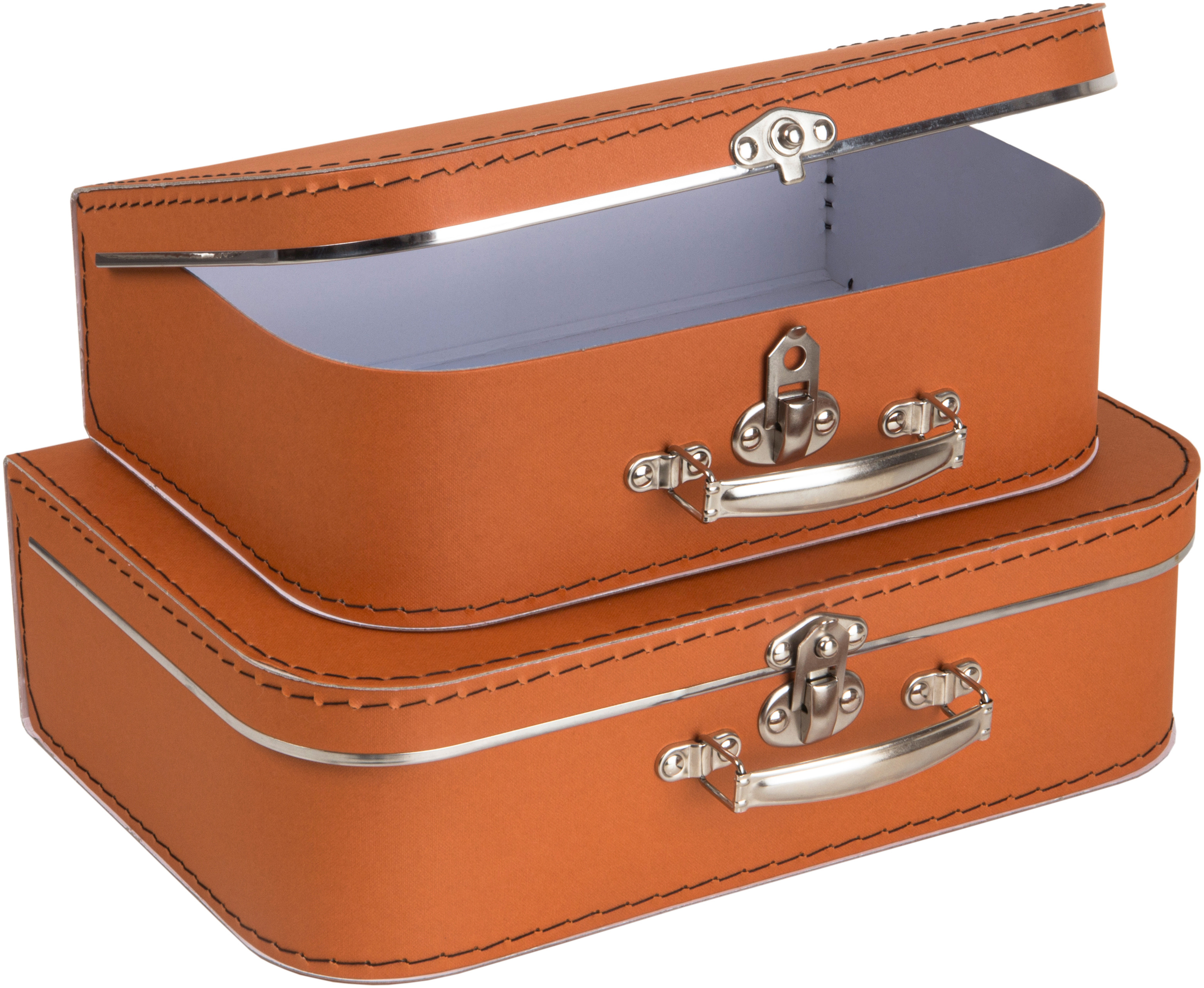 BIGSO BOX OF SWEDEN Boîte de rangement Suitcase 503252233H00 terracotta 2er-Set