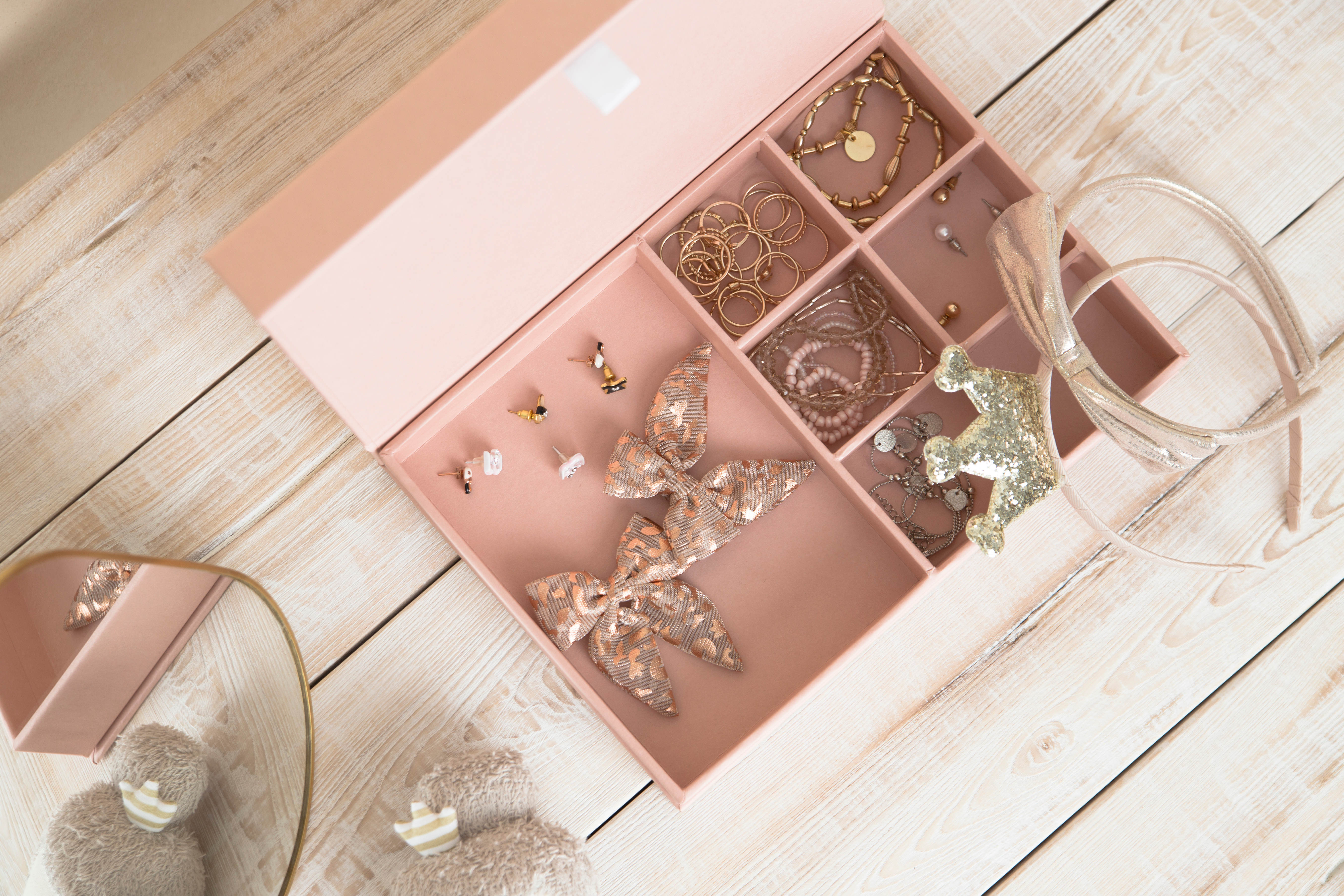 BIGSO BOX OF SWEDEN Boîte à bijoux Jolie 706152101TAB dusty pink 26.5x19x5cm