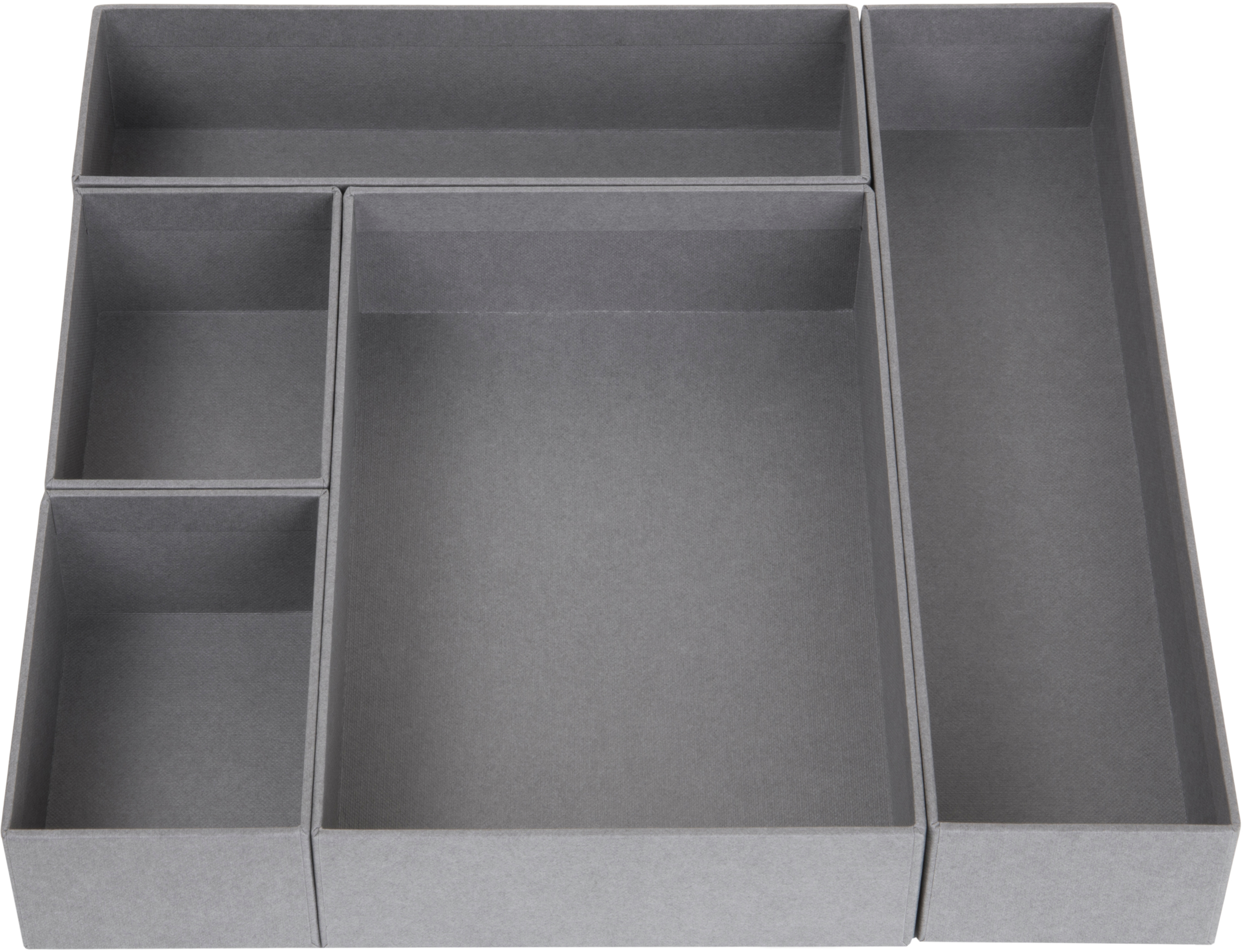 BIGSO BOX OF SWEDEN Organiseur de pupitre Emma 780554101 gris 5er-Set gris 5er-Set