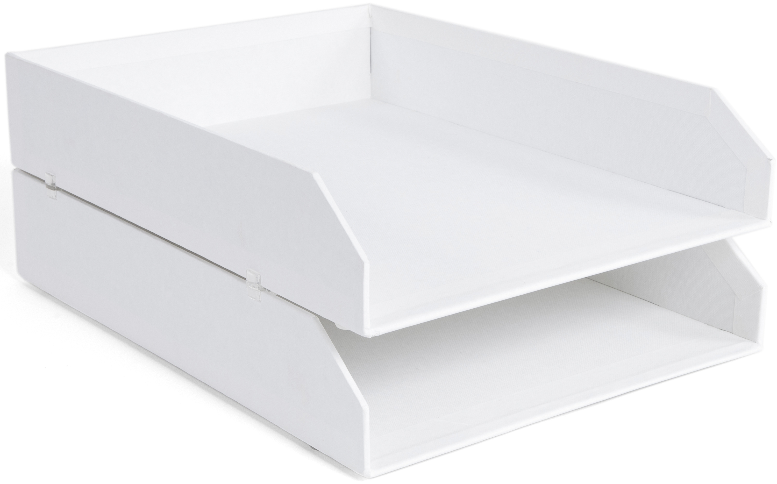 BIGSO BOX OF SWEDEN Corbeille à courrier 789245501N 2pcs. Hakan blanc 23x12x31