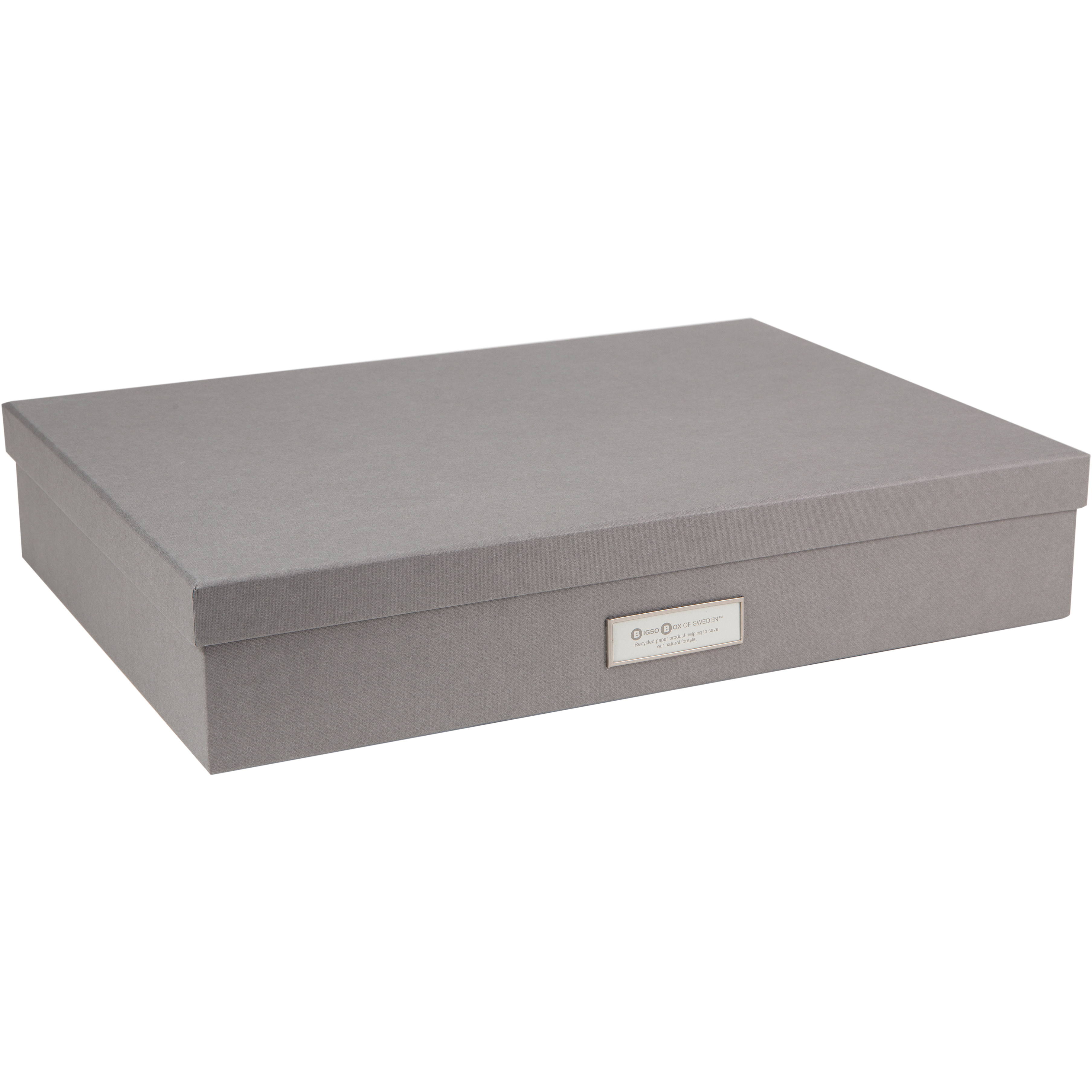 photo BIGSO BOX OF SWEDEN Boîte de rangement Sverker 934154141 gris 43.5x31x8.5cm