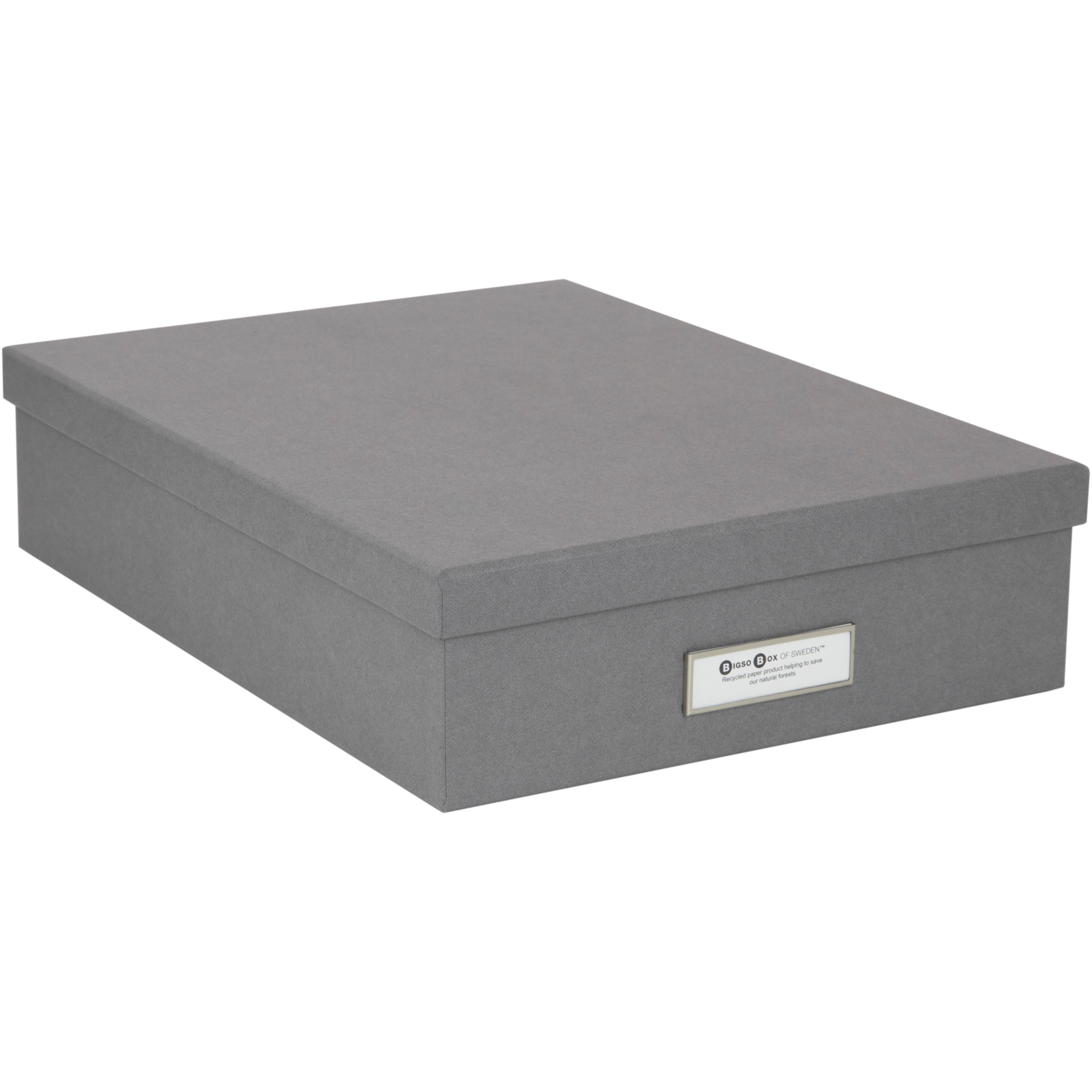 photo BIGSO BOX OF SWEDEN Boîte de rangement Oskar 945154141 gris 26x35x8.5cm