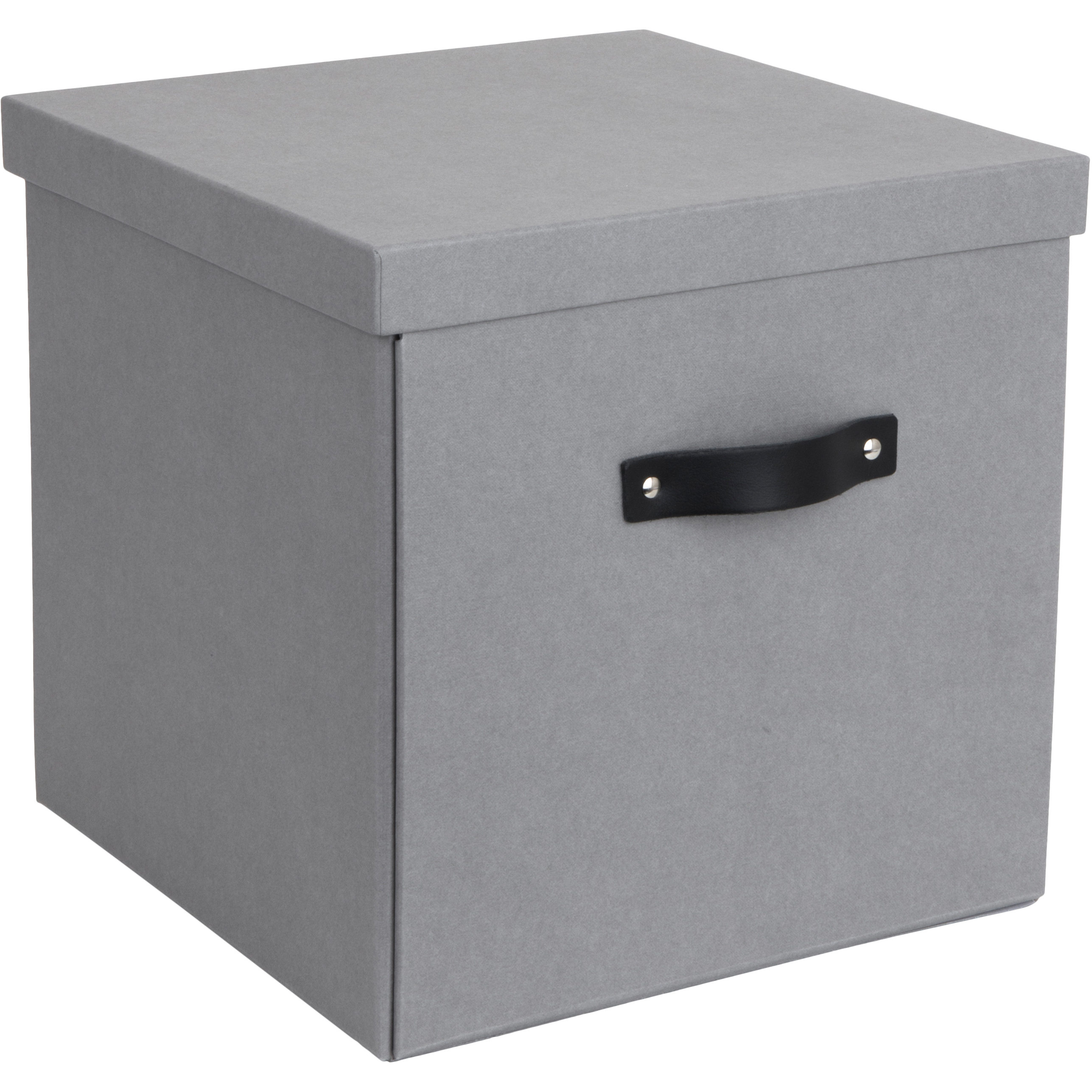 photo BIGSO BOX OF SWEDEN Boîte de rangement Logan 990154133L03 gris 31.5x31.5x31cm