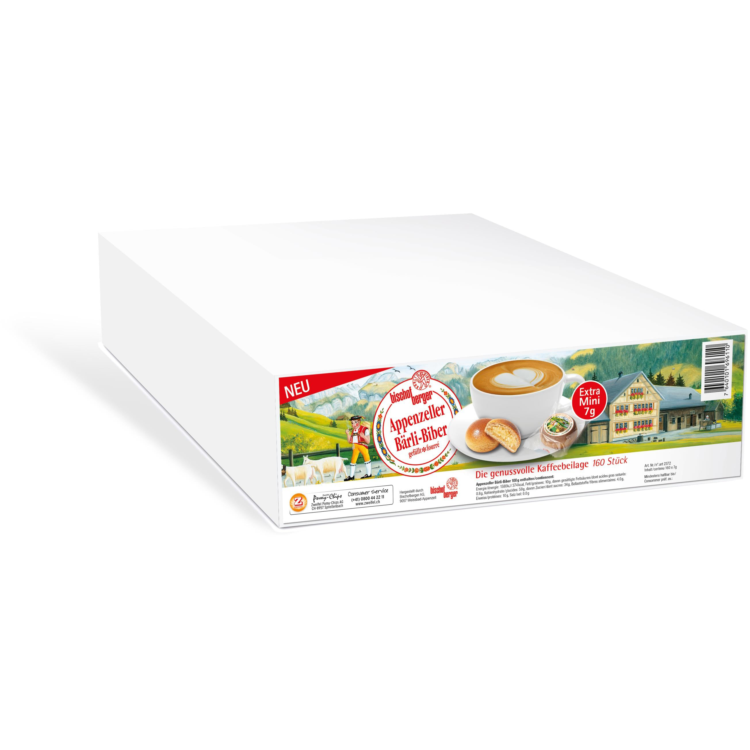 photo BISCHOFBERGER Appenzeller Bärli Biber 2372 Karton 160x7g