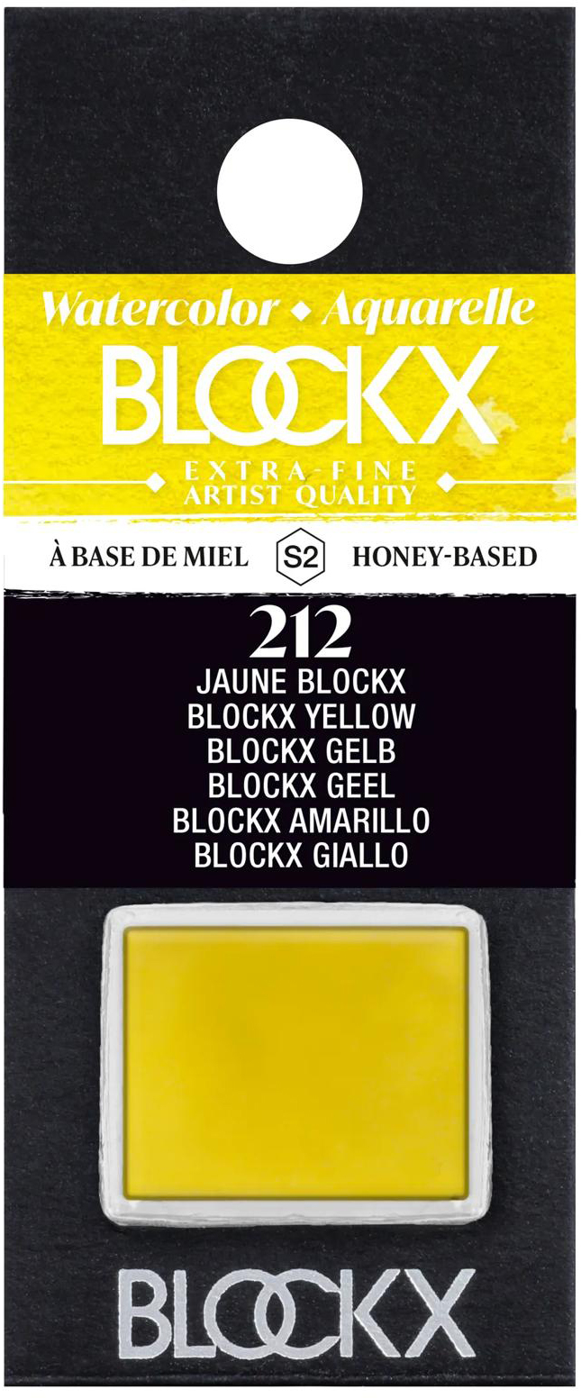 photo BLOCKX Couleurs aquarelle 1.5ml 41212BXC jaune Blockx