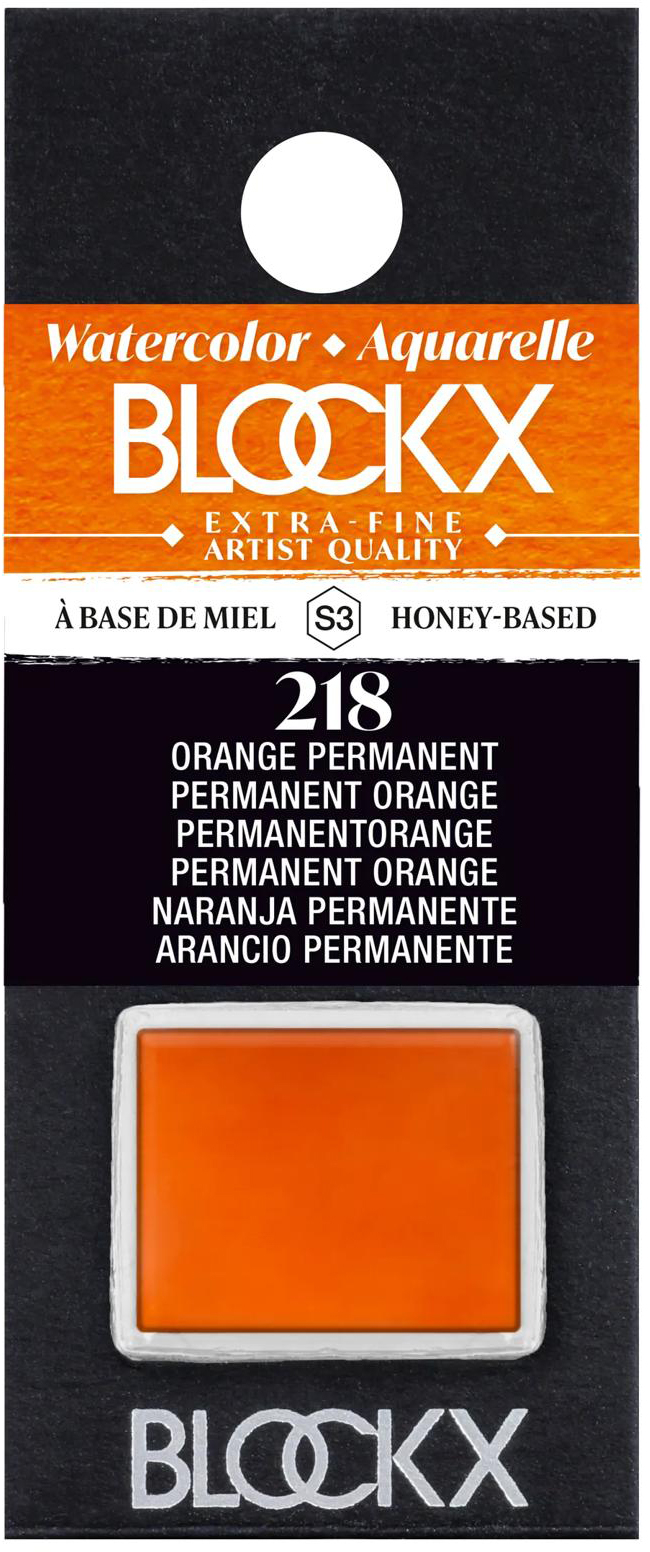 photo BLOCKX Couleurs aquarelle 1.5ml 41218BXC orange permanent