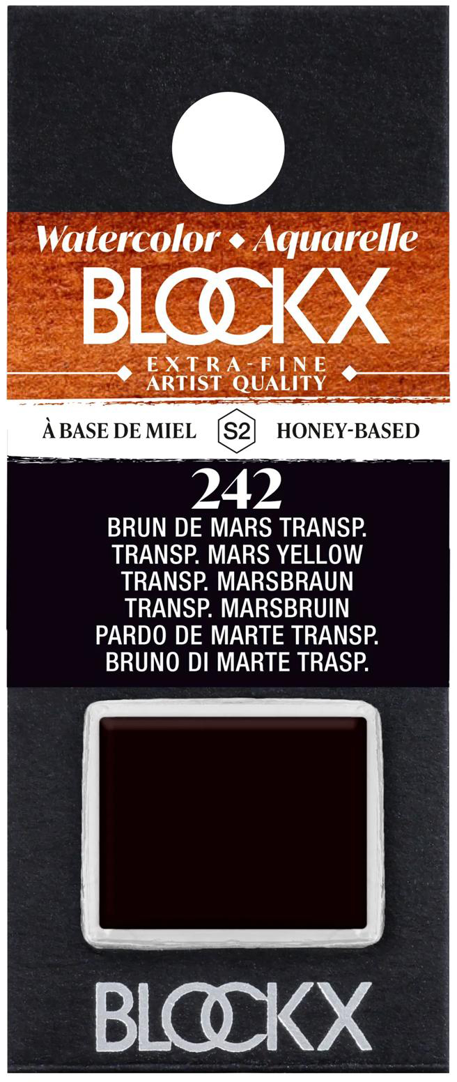 photo BLOCKX Couleurs aquarelle 1.5ml 41242BXC brun Mars transparent
