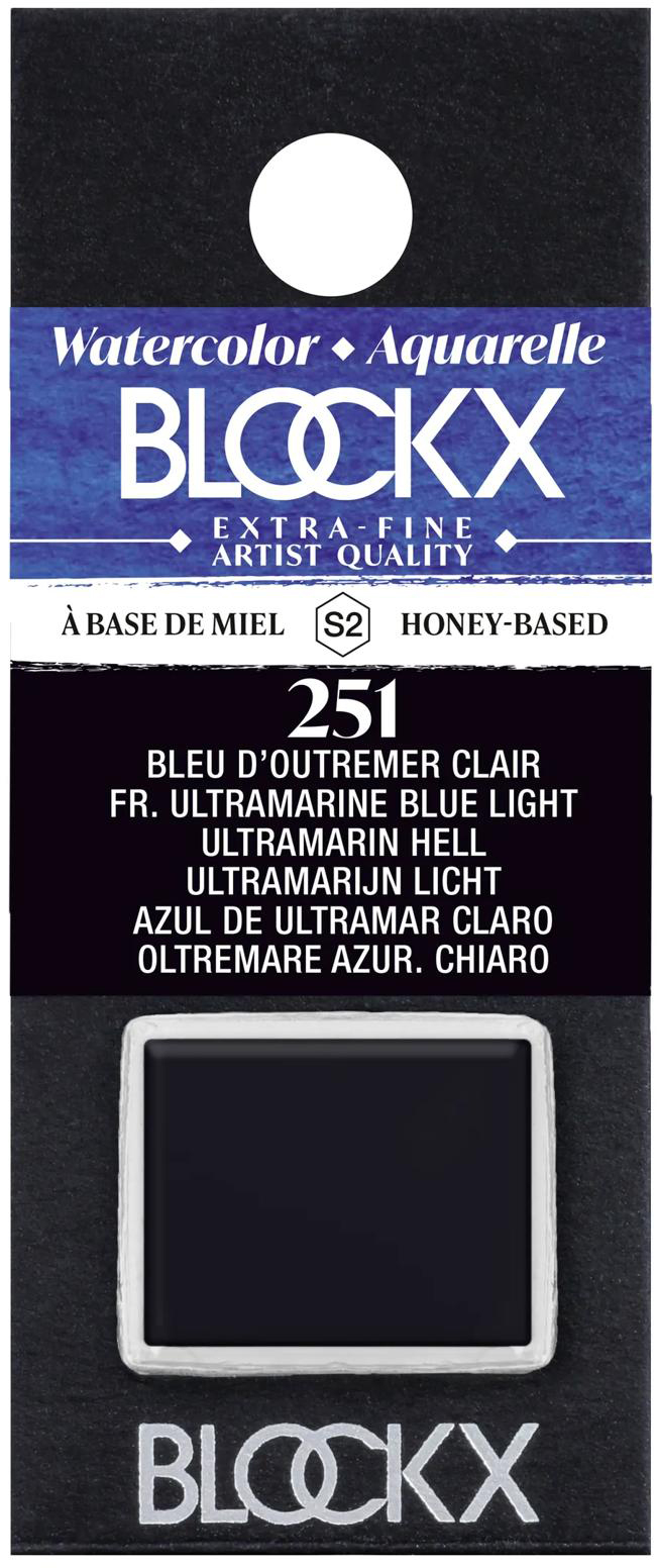 photo BLOCKX Couleurs aquarelle 1.5ml 41251BXC bleu outremer clair