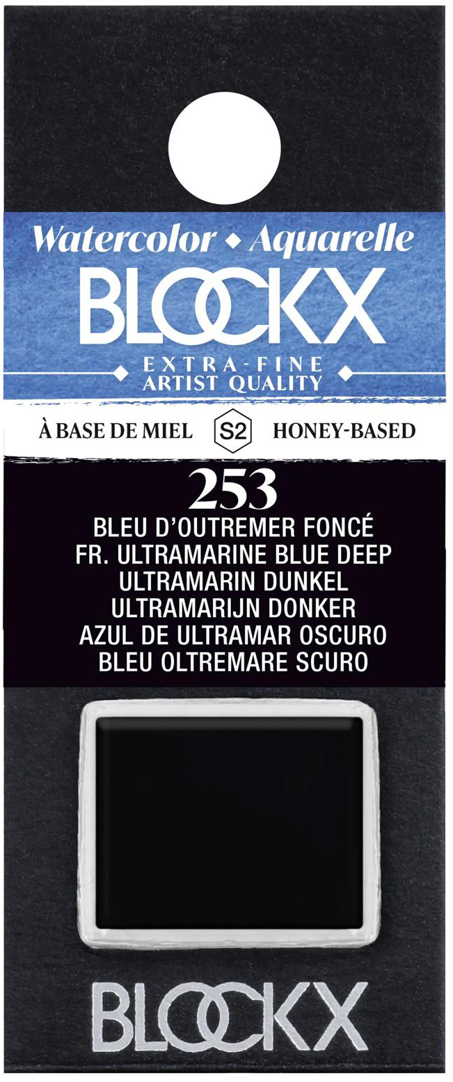 photo BLOCKX Couleurs aquarelle 1.5ml 41253BXC bleu outremer foncé