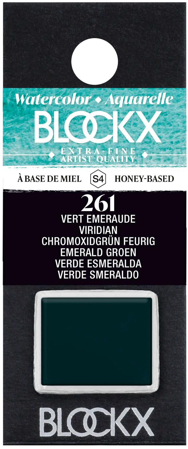 photo BLOCKX Couleurs aquarelle 1.5ml 41261BXC vert d'oxyde de chrome