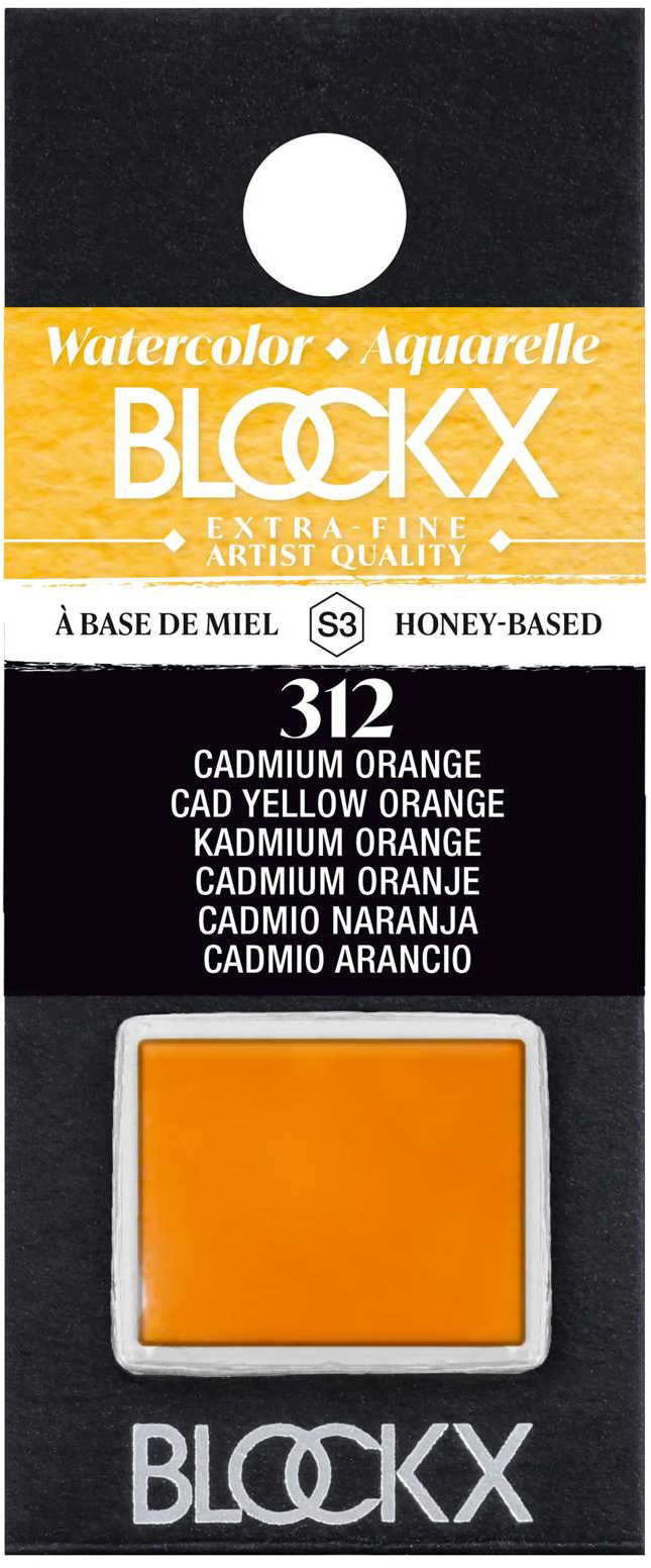 photo BLOCKX Couleurs aquarelle 1.5ml 41312BXC orange de cadmium