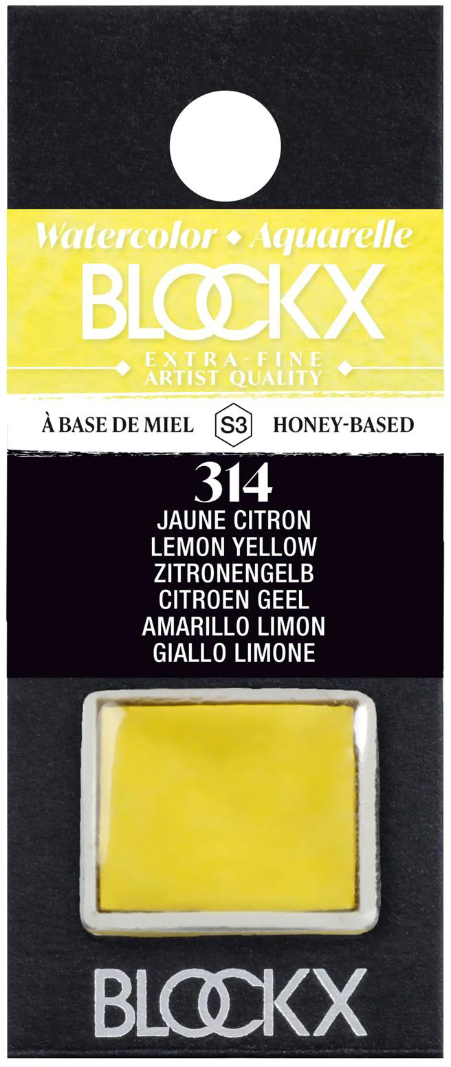 photo BLOCKX Couleurs aquarelle 1.5ml 41314BXC jaune citron