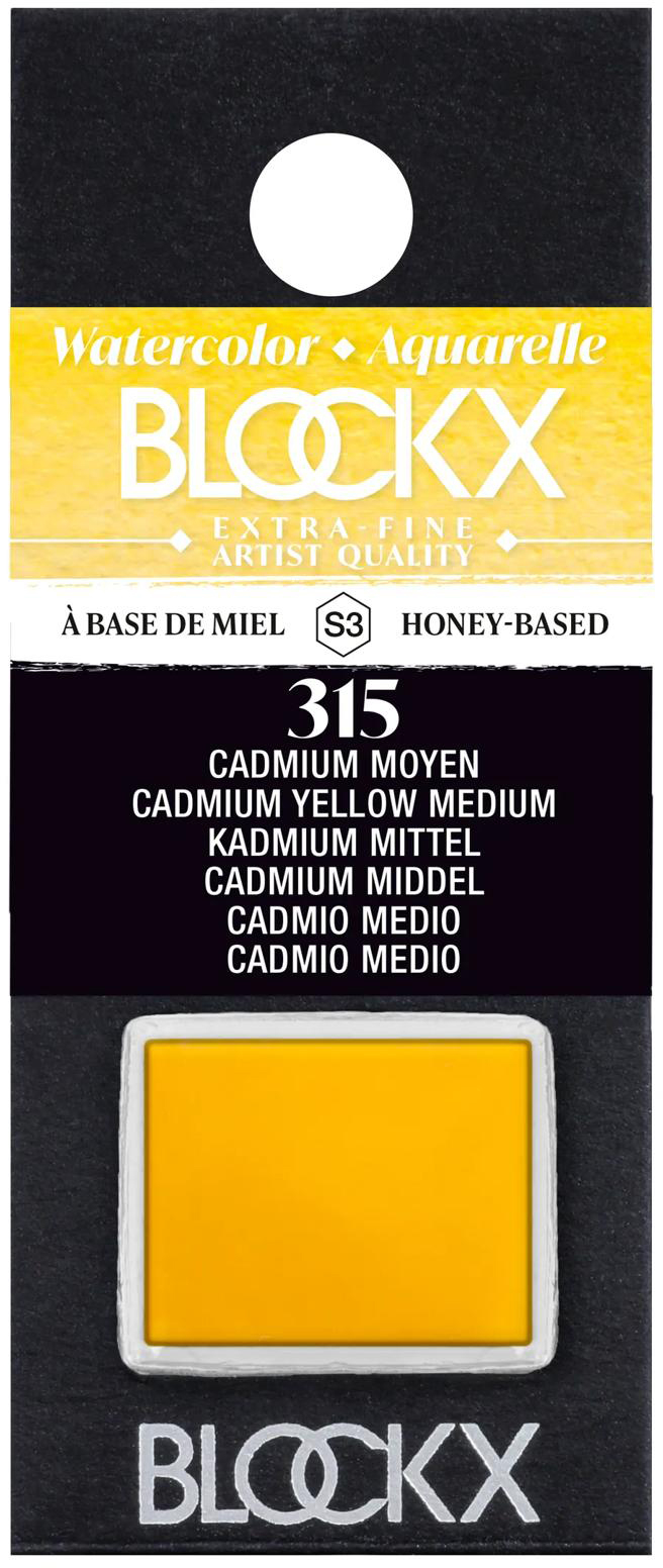 photo BLOCKX Couleurs aquarelle 1.5ml 41315BXC cadmium moyen