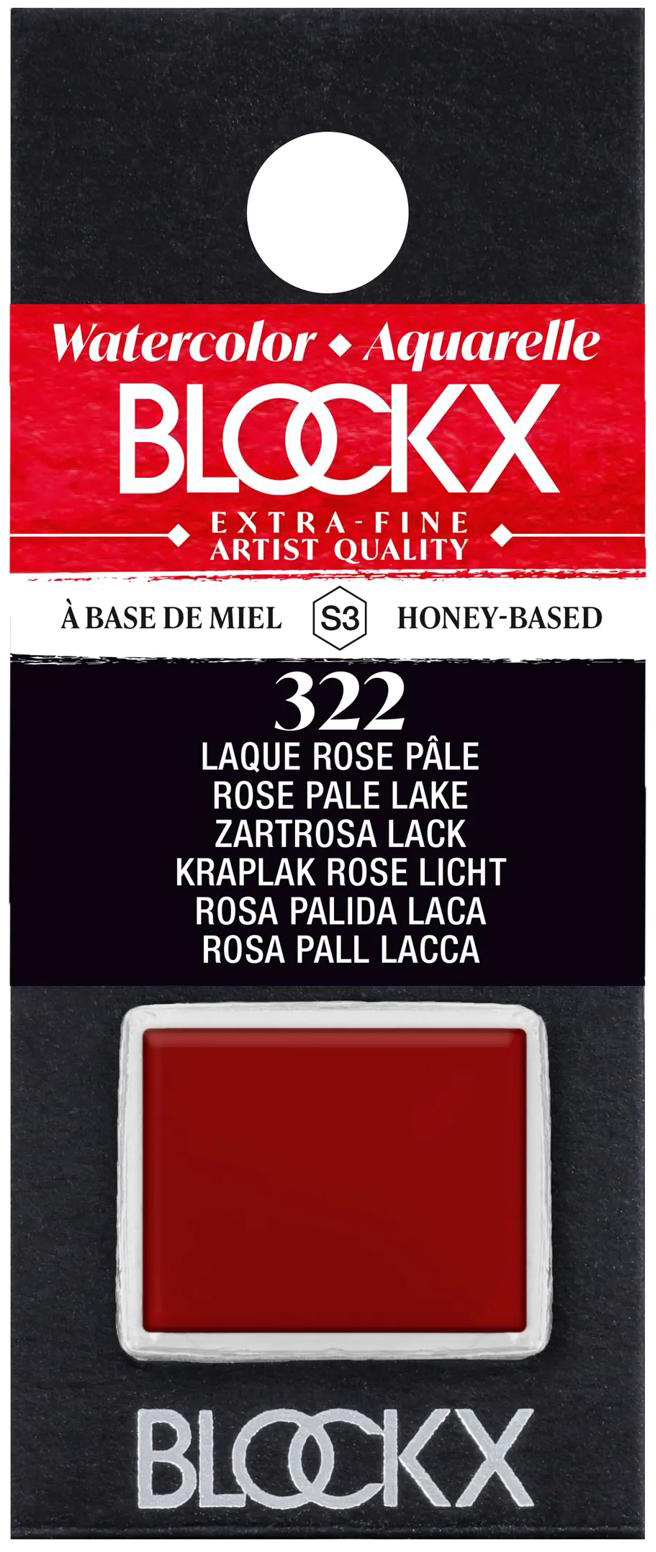 photo BLOCKX Couleurs aquarelle 1.5ml 41322BXC laque rose tendre