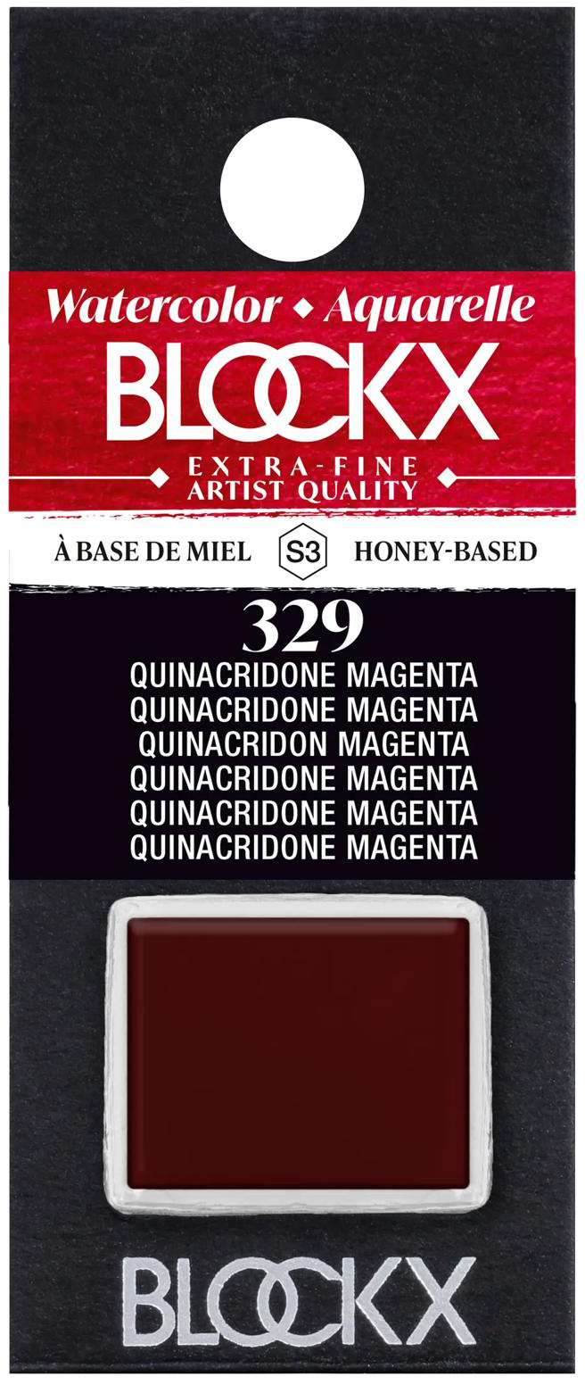 photo BLOCKX Couleurs aquarelle 1.5ml 41329BXC magenta quinacridone