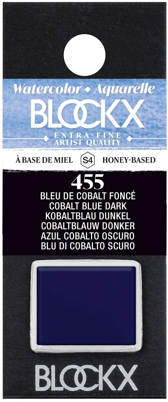 photo BLOCKX Couleurs aquarelle 1.5ml 41455BXC bleu de cobalt foncé