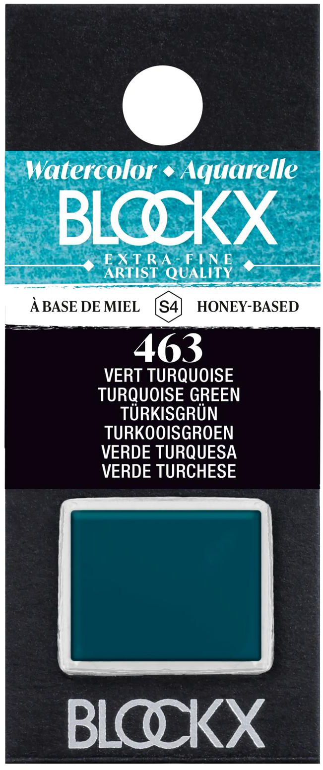 photo BLOCKX Couleurs aquarelle 1.5ml 41463BXC vert turquoise