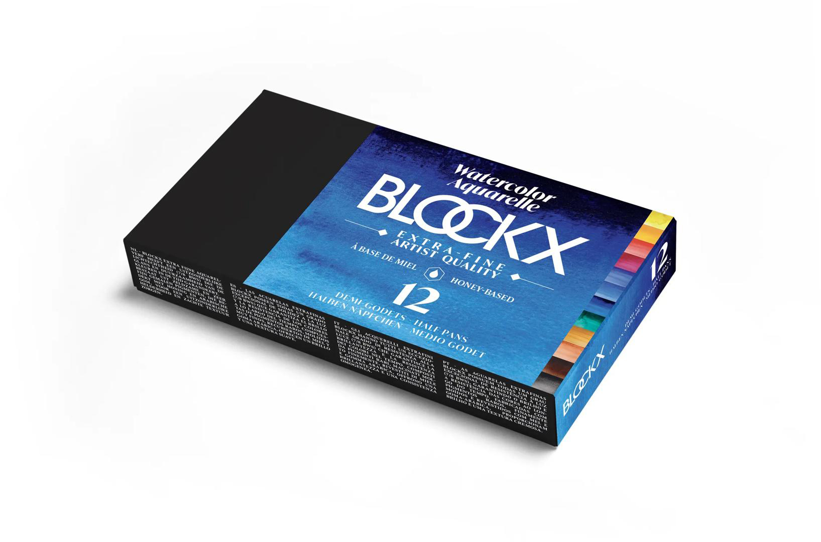 photo BLOCKX Boite aquarelle 41612BXC 12 couleurs