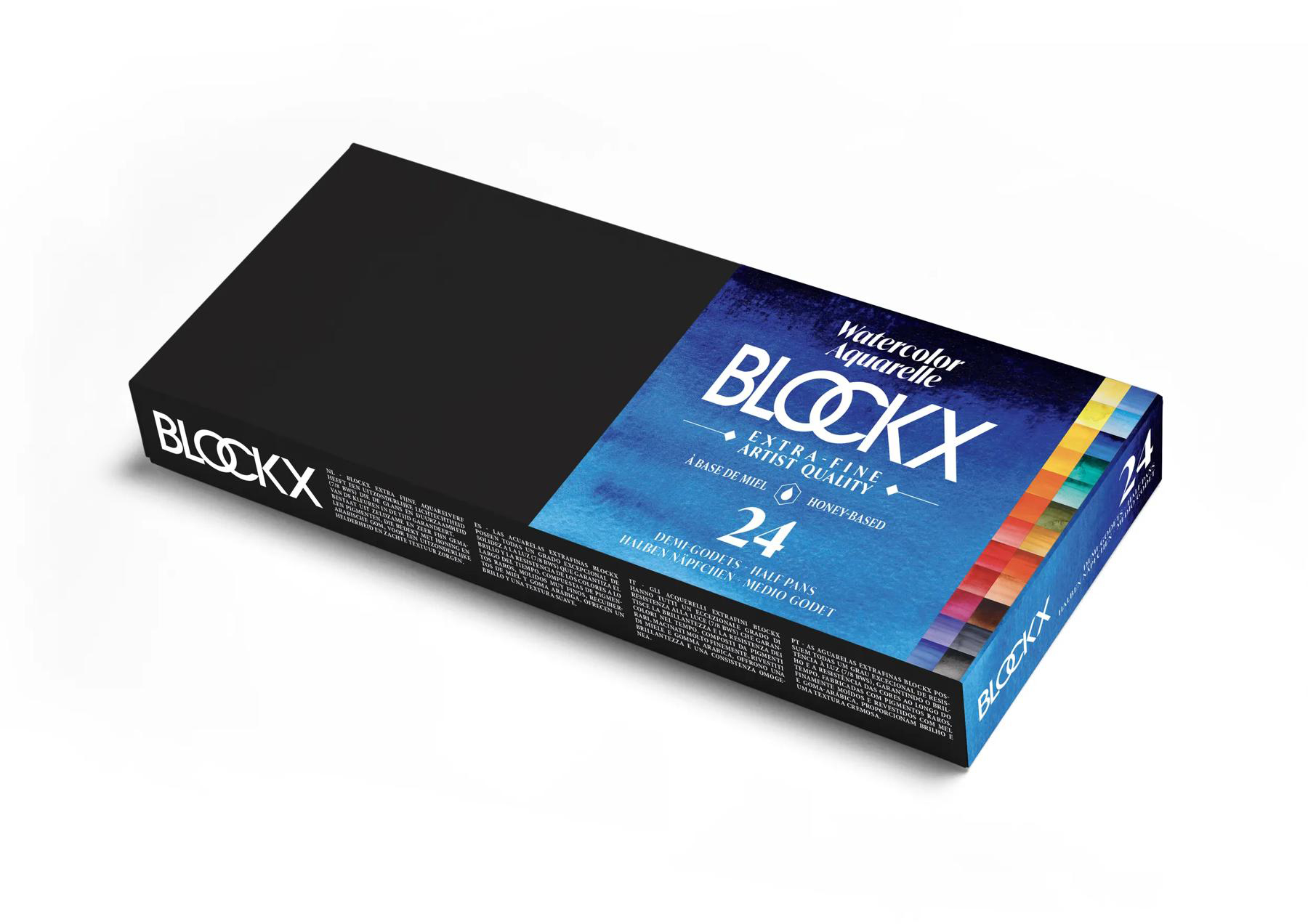 photo BLOCKX Boite aquarelle 41624BXC 24 couleurs