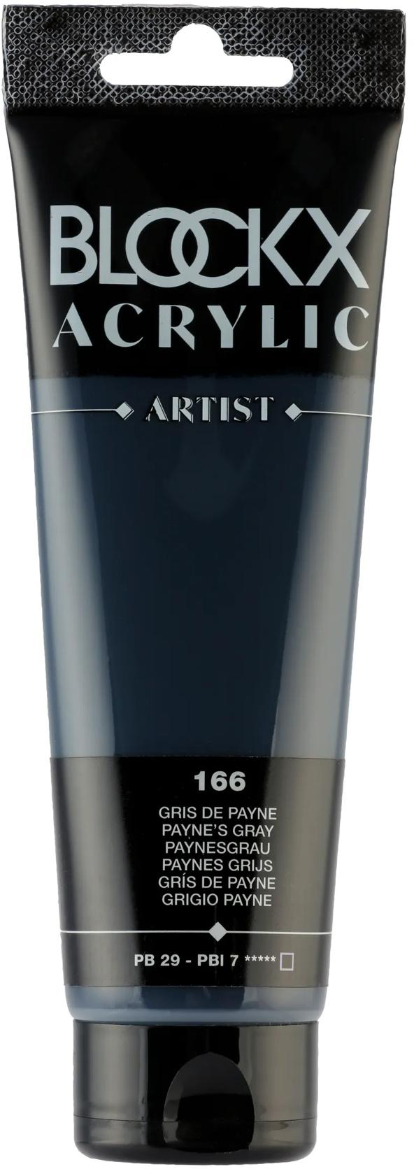 photo BLOCKX Peinture acrylique 120ml 60166BXC gris de Payne
