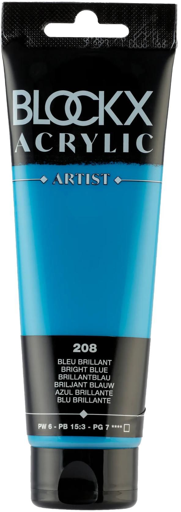 photo BLOCKX Peinture acrylique 120ml 60208BXC bleu brillant