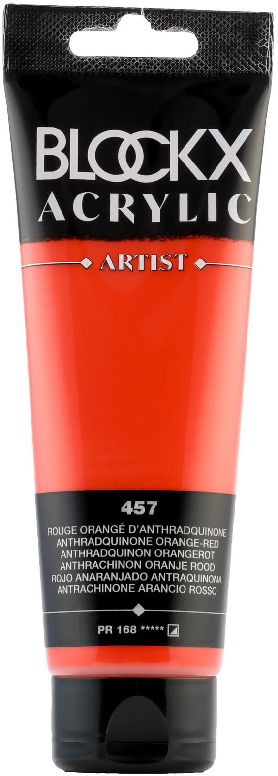 photo BLOCKX Peinture acrylique 120ml 60457BXC rouge-orange anthraquinone
