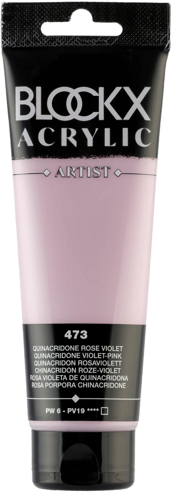 photo BLOCKX Peinture acrylique 120ml 60473BXC violet rose de quinacridone