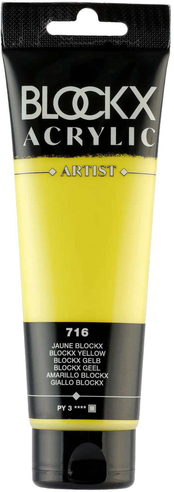 photo BLOCKX Peinture acrylique 120ml 60716BXC Blockx jaune