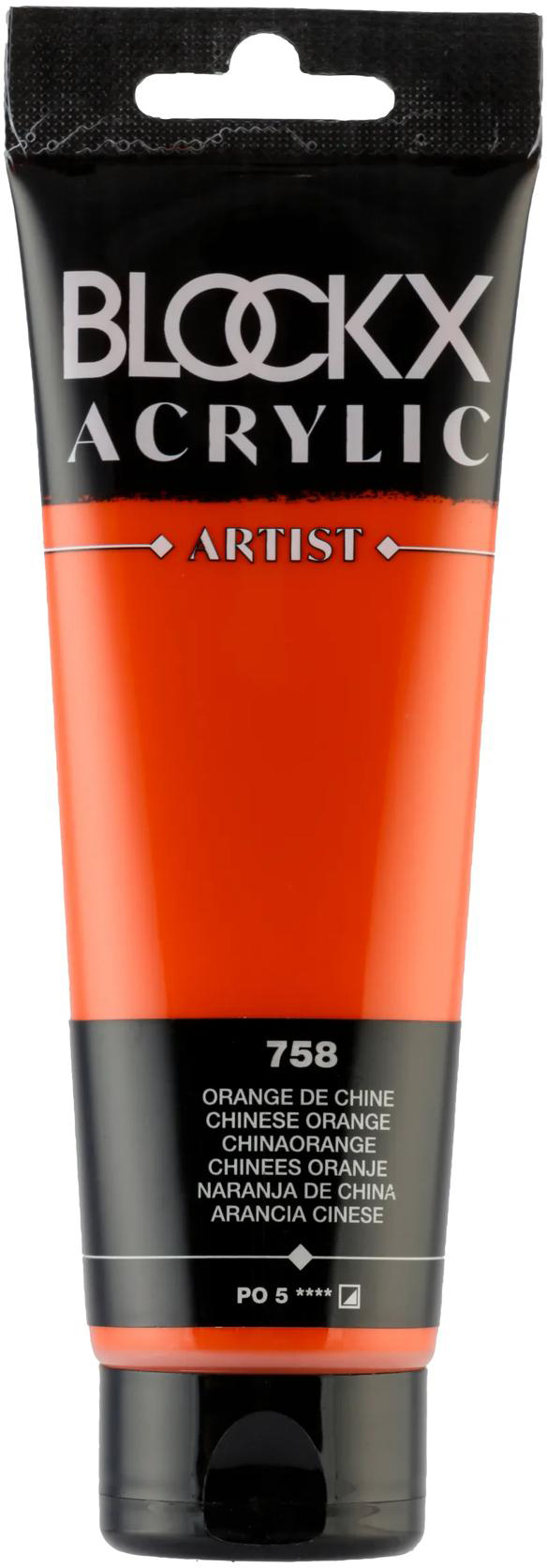 photo BLOCKX Peinture acrylique 120ml 60758BXC orange de Chine