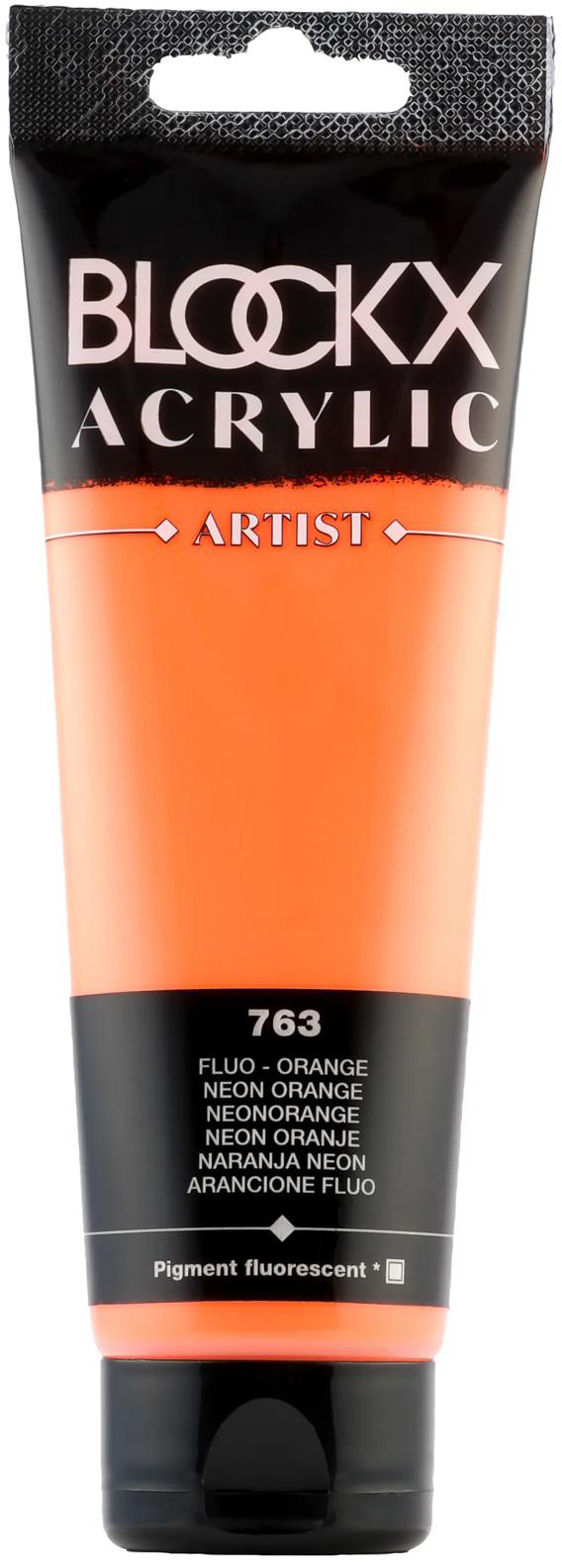 photo BLOCKX Peinture acrylique 120ml 60763BXC orange fluo