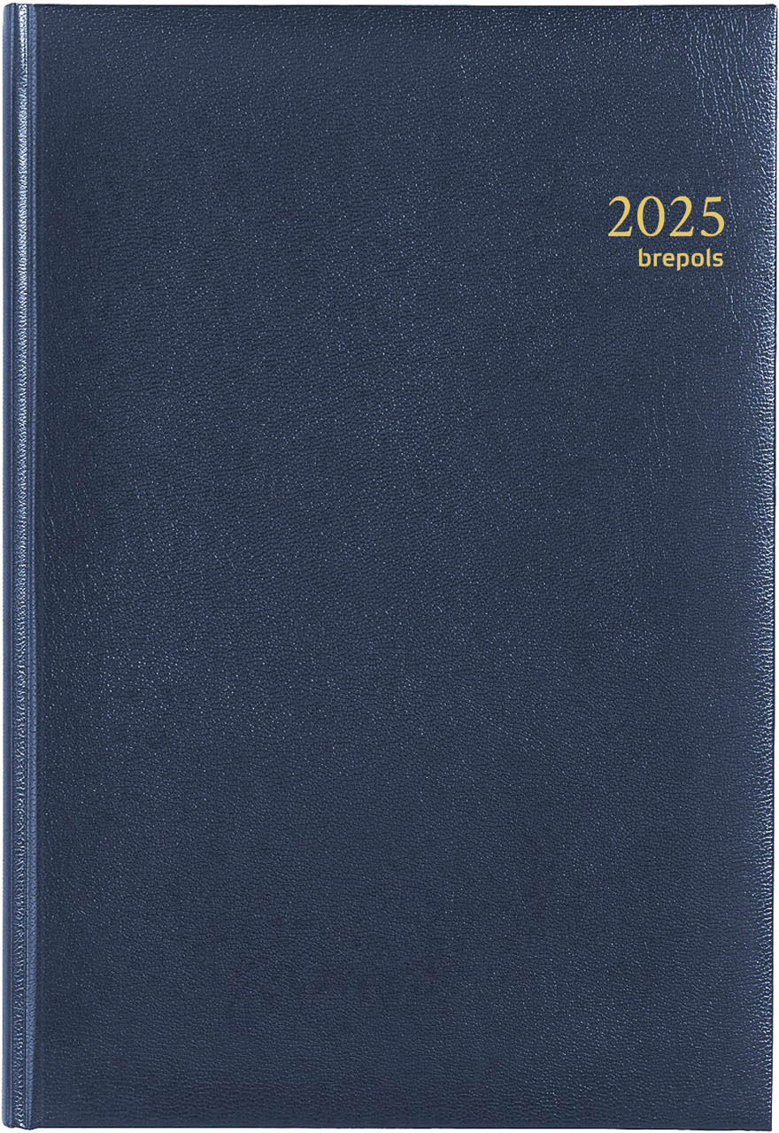 BREPOLS Agenda Omega Lima Kul. 2025 0.030.1256 1S/2P bleu 21x29cm