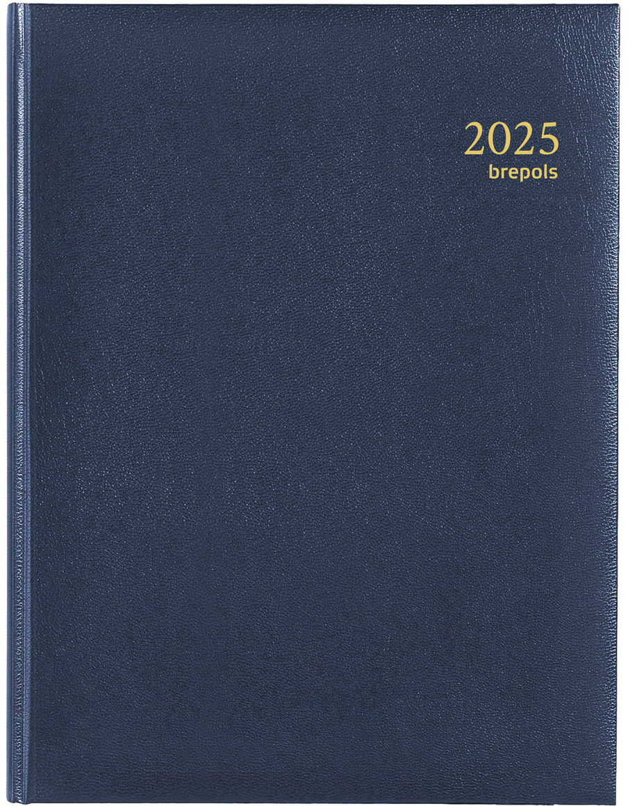 BREPOLS Agenda Ambassador Lima 2025 0.116.1256 1J/1P bleu 17x22cm