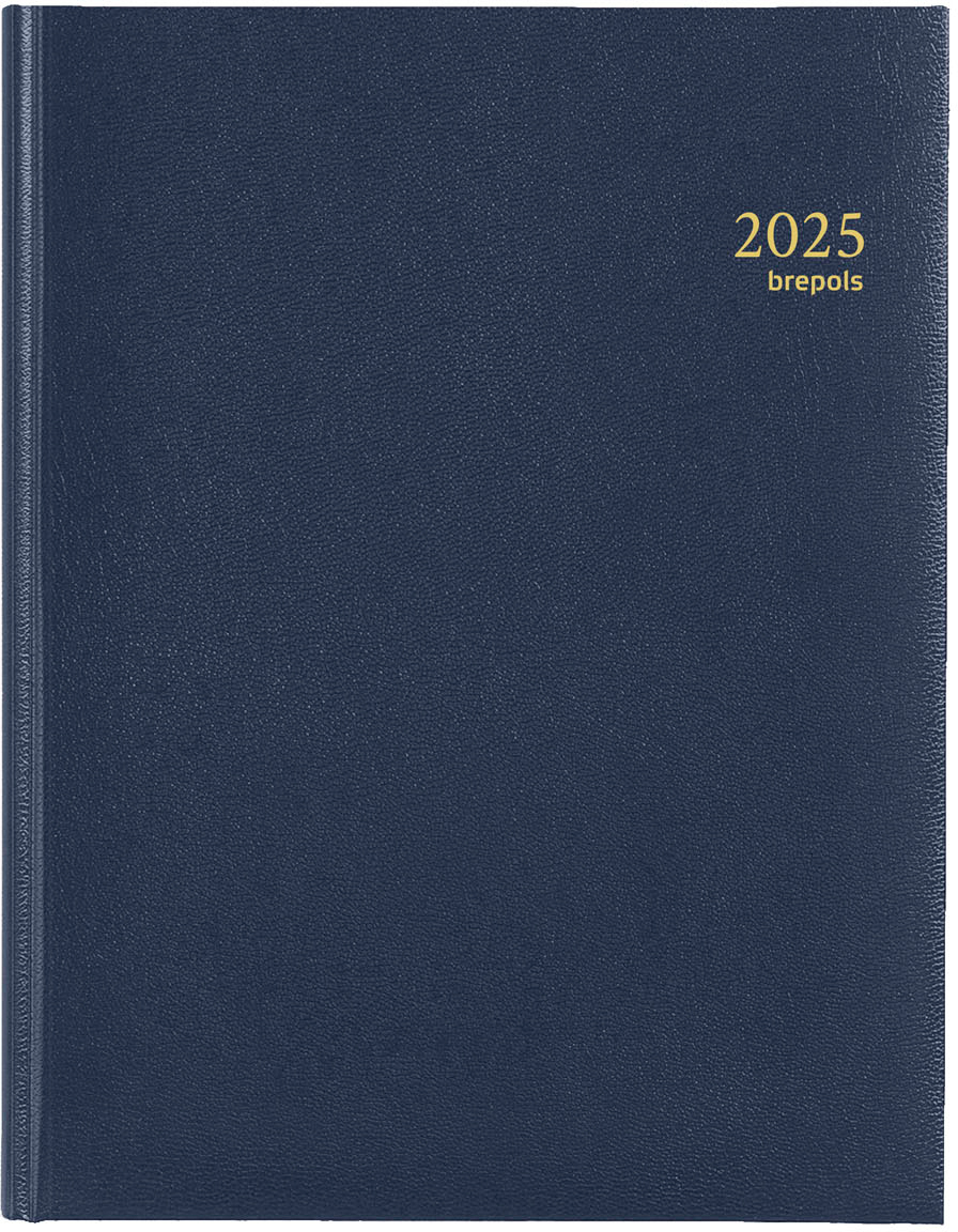 BREPOLS Agenda Timing Lima Kul. 2025 0.136.1256 1S/2P bleu 17x22cm