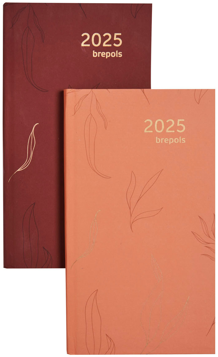 BREPOLS Agenda Interp. Tro.Flower 2025 0.736.0765 1S/2P ass. 9x16cm