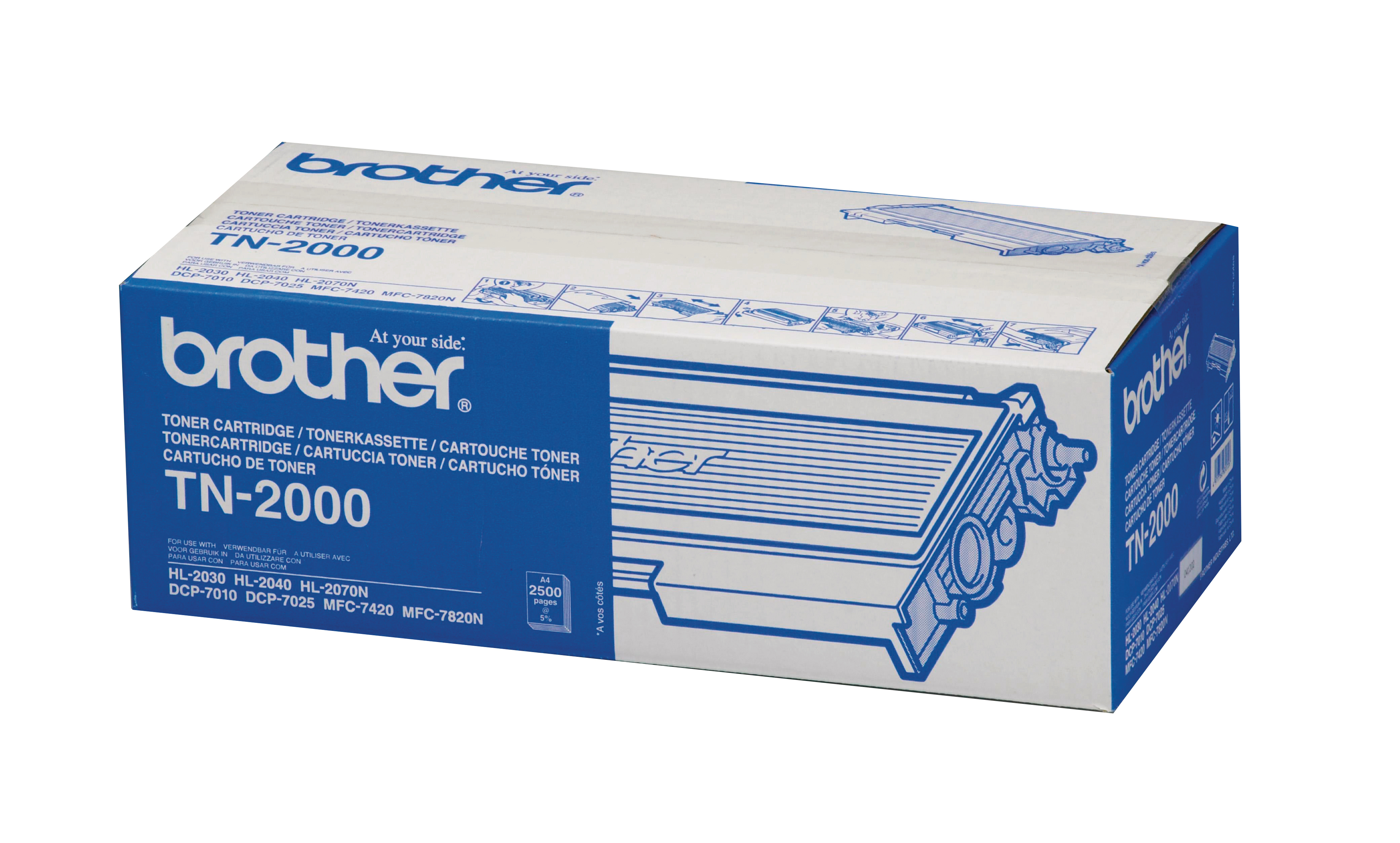 photo BROTHER Cartouche toner noir TN-2000 HL-2030/40/70 2500 pages