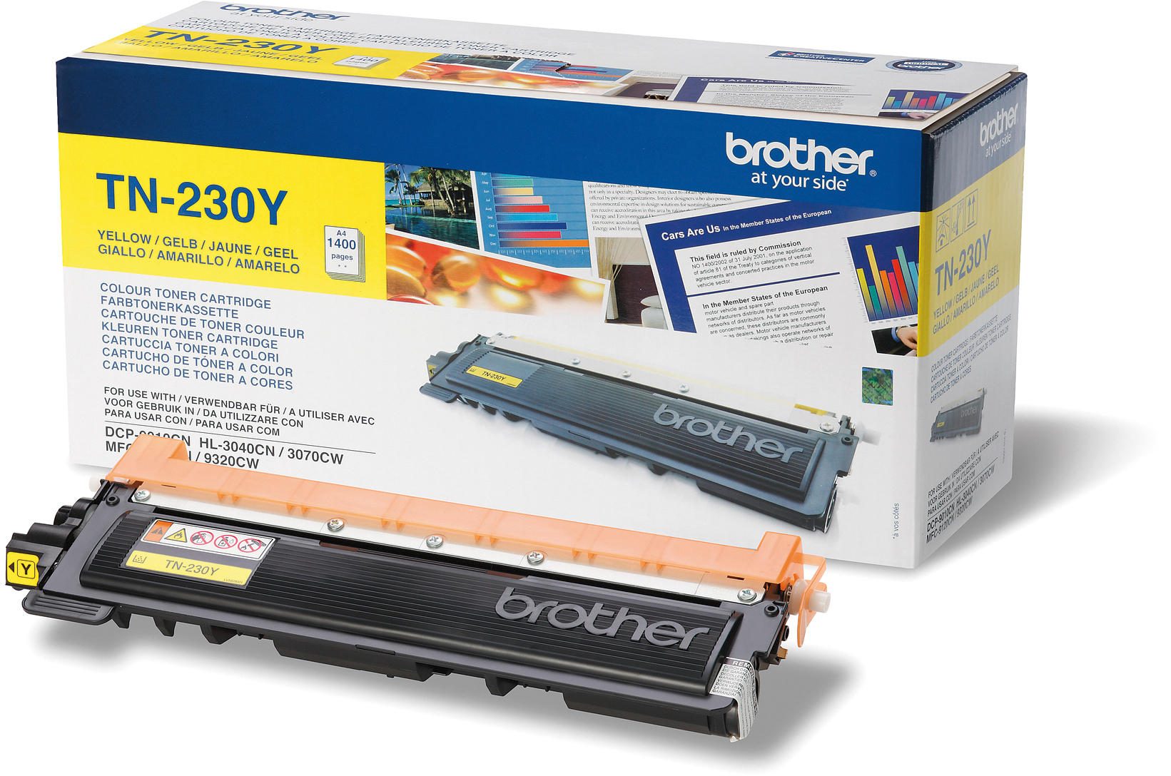 photo BROTHER Toner yellow TN-230Y HL-3040/3070 1400 pages