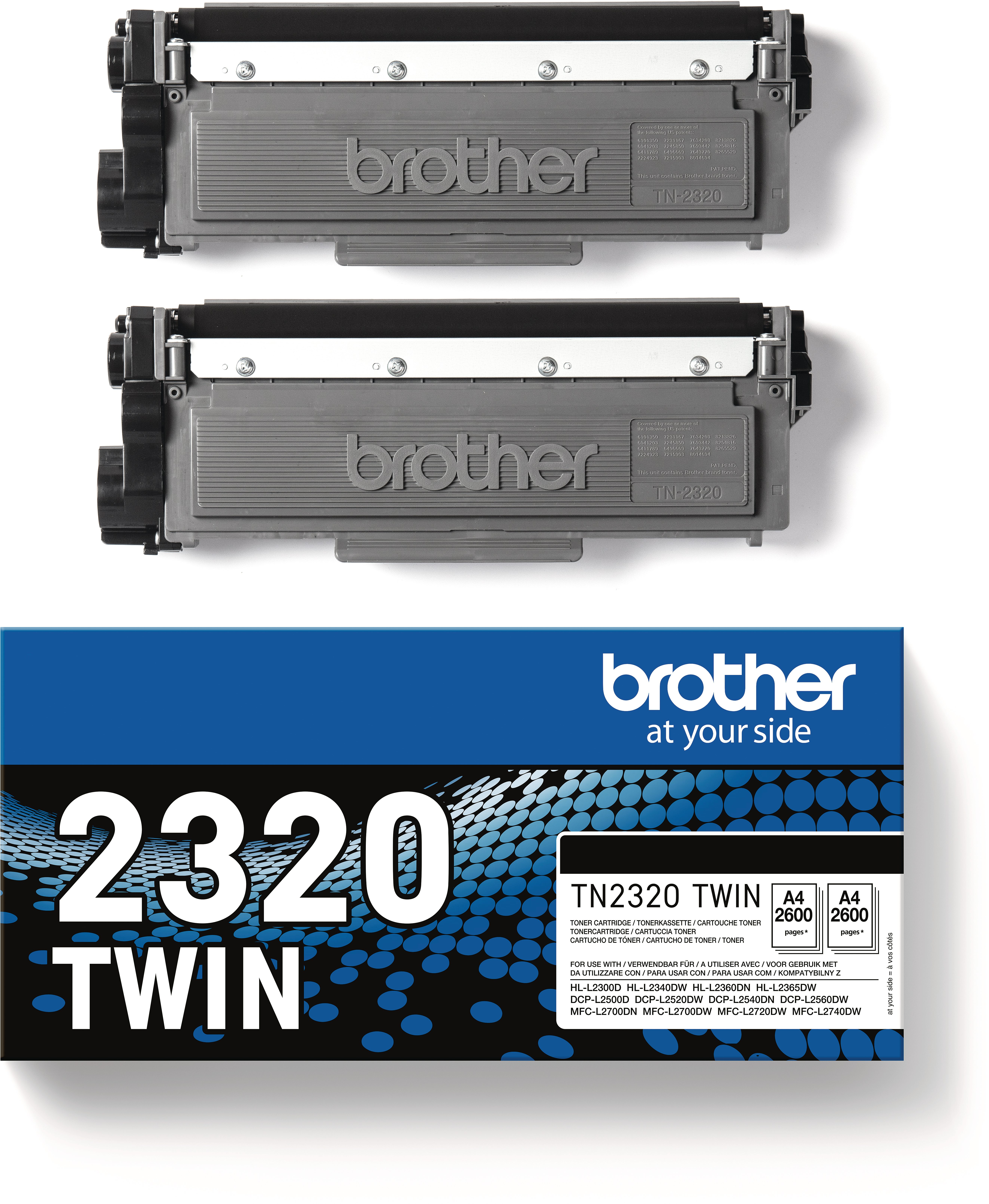photo BROTHER Toner Twin Pack black TN-2320TWIN HL-L2340/L2360 2x2600 pages