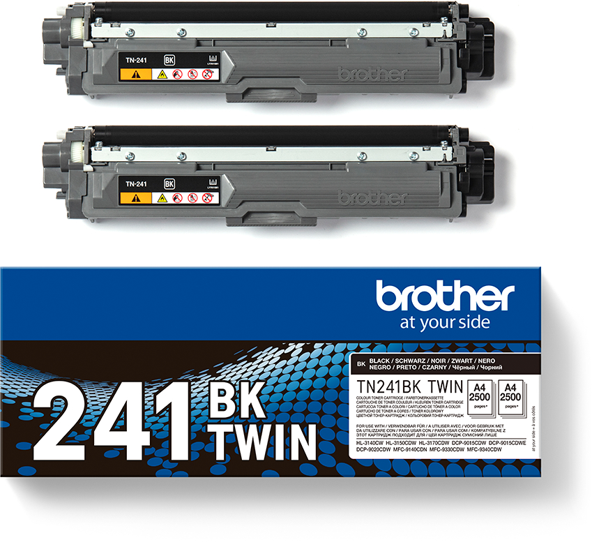 photo BROTHER Toner HY Twin Pack schwarz TN-241BKTWIN HL-3140/3170 2x2500 pages
