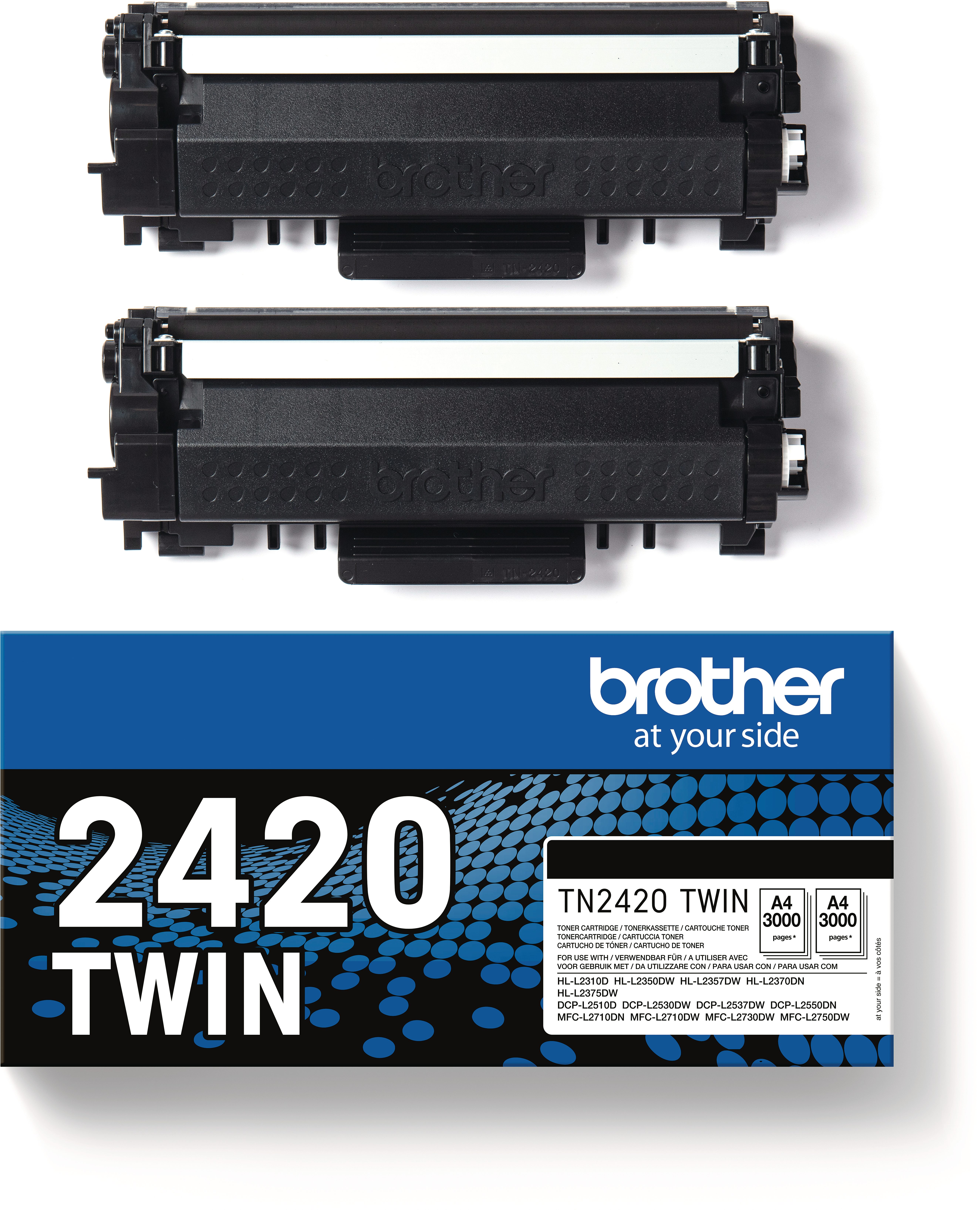 photo BROTHER Toner Twin Pack noir TN-2420TWIN HL-L2350/2370 2x3000 pages