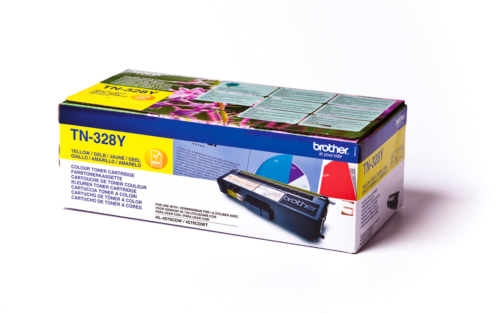 photo BROTHER Toner Super HY yellow TN-328Y HL-4570CDN 6000 pages