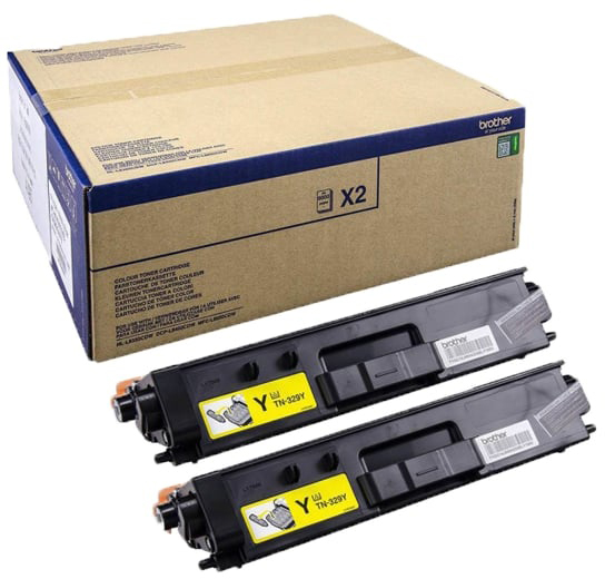photo BROTHER Toner Super HY Twin yellow TN-329YTWIN MFC-L8450 2x6000 pages