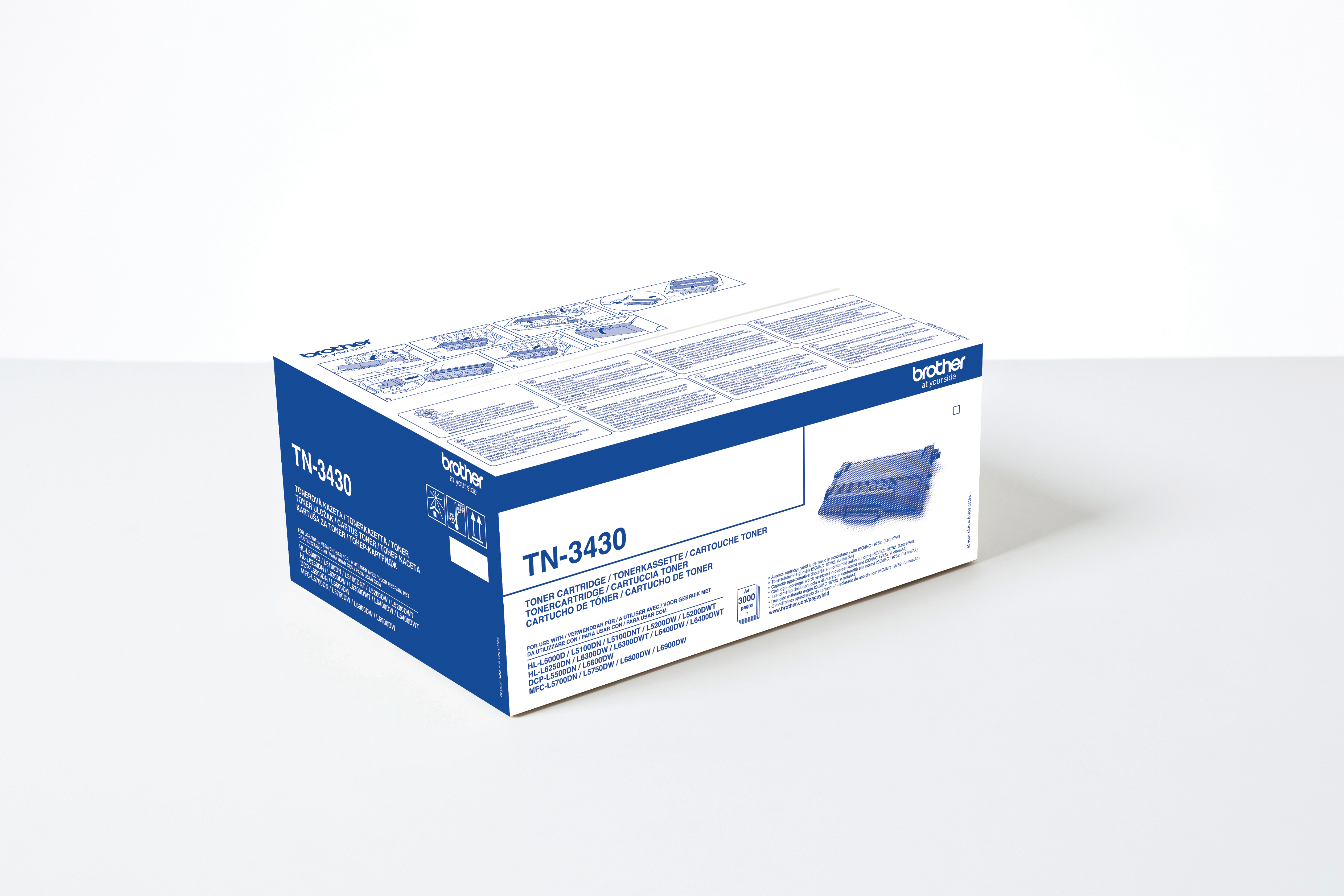 photo BROTHER Toner noir TN-3430 HL-L5000D 3'000 pages