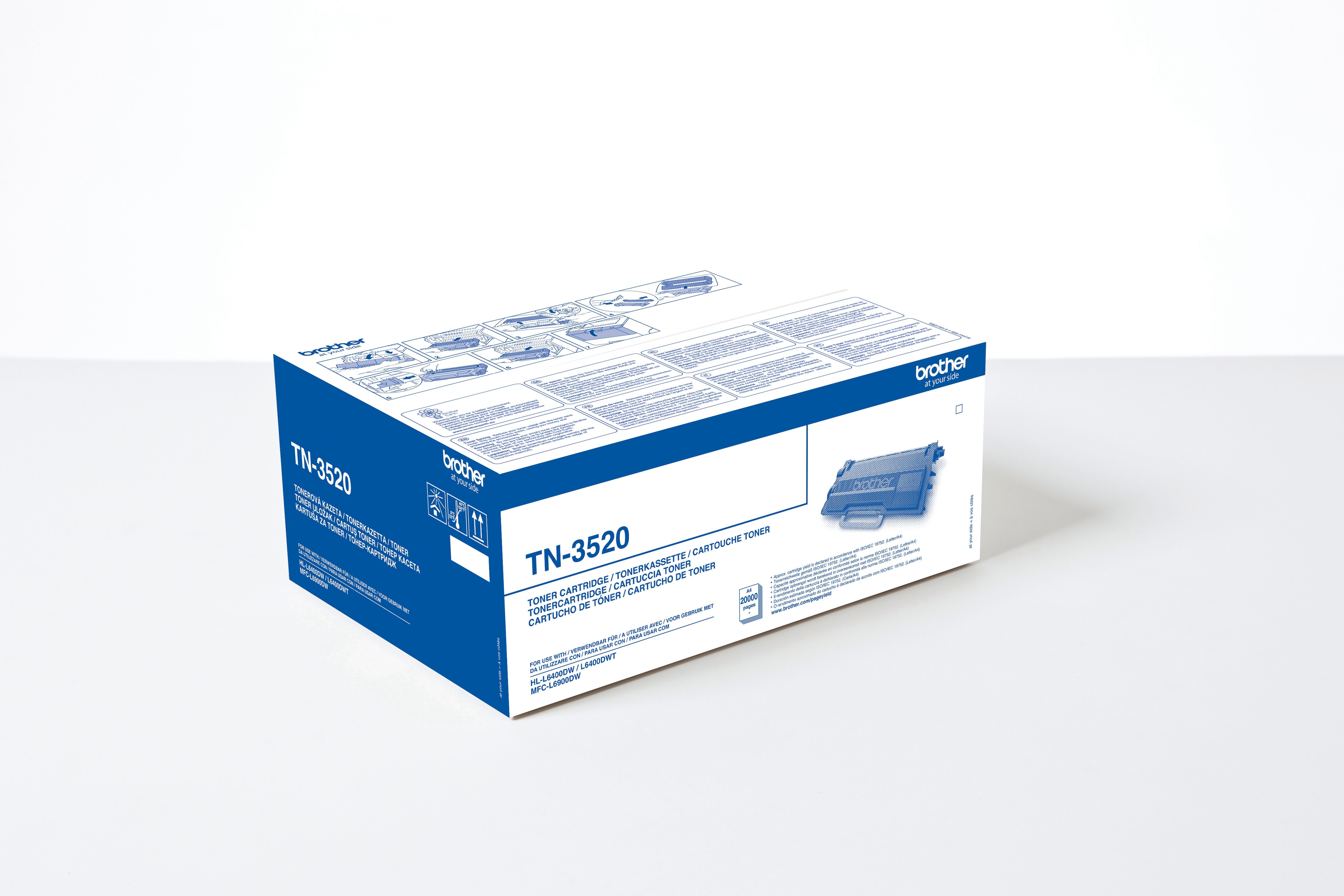 photo BROTHER Toner noir TN-3520 HL-L6400DW 20'000 pages