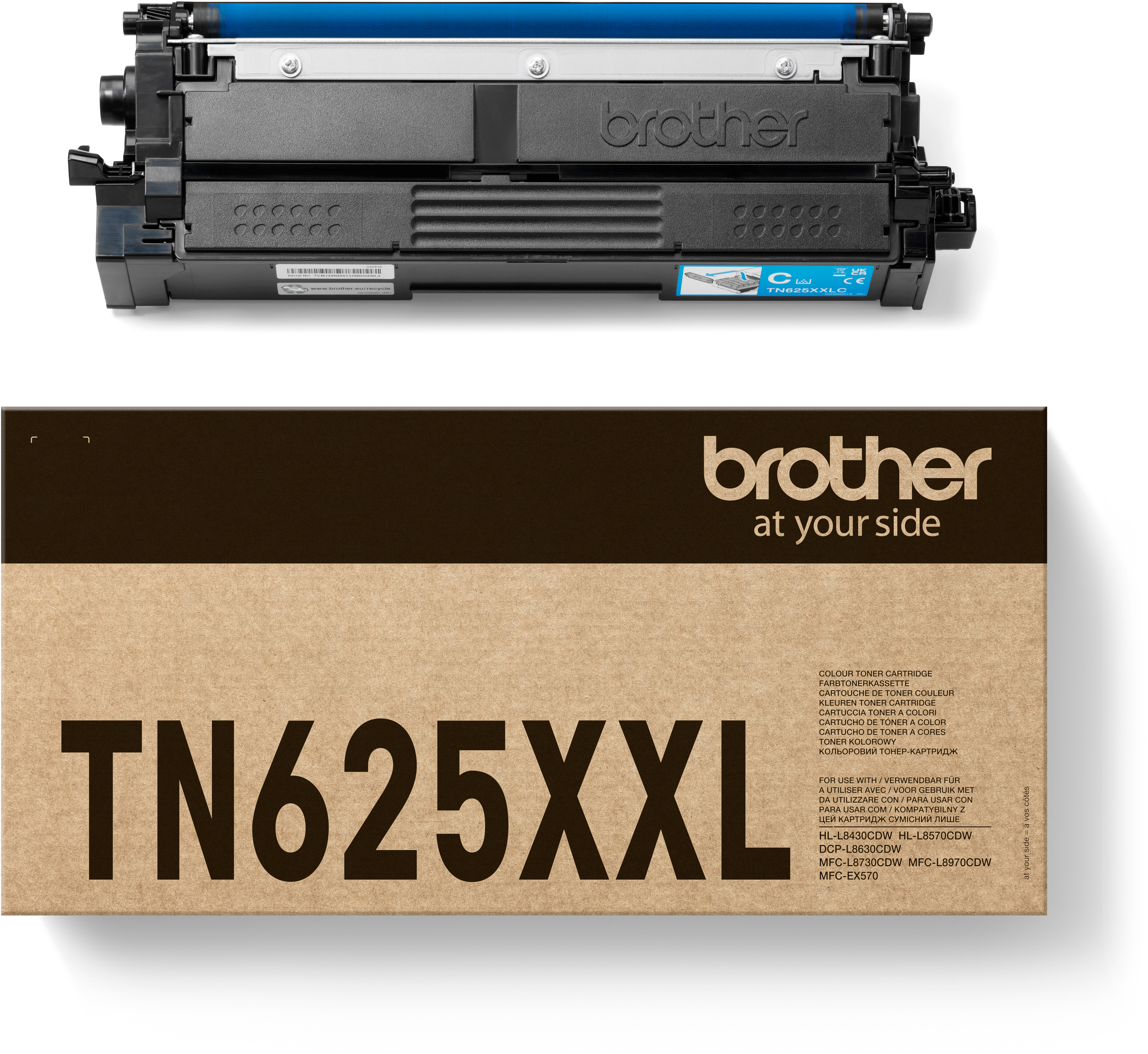 photo BROTHER Toner Super HY cyan TN-625XXLC DCP-L8630CDWC1 6500 pages