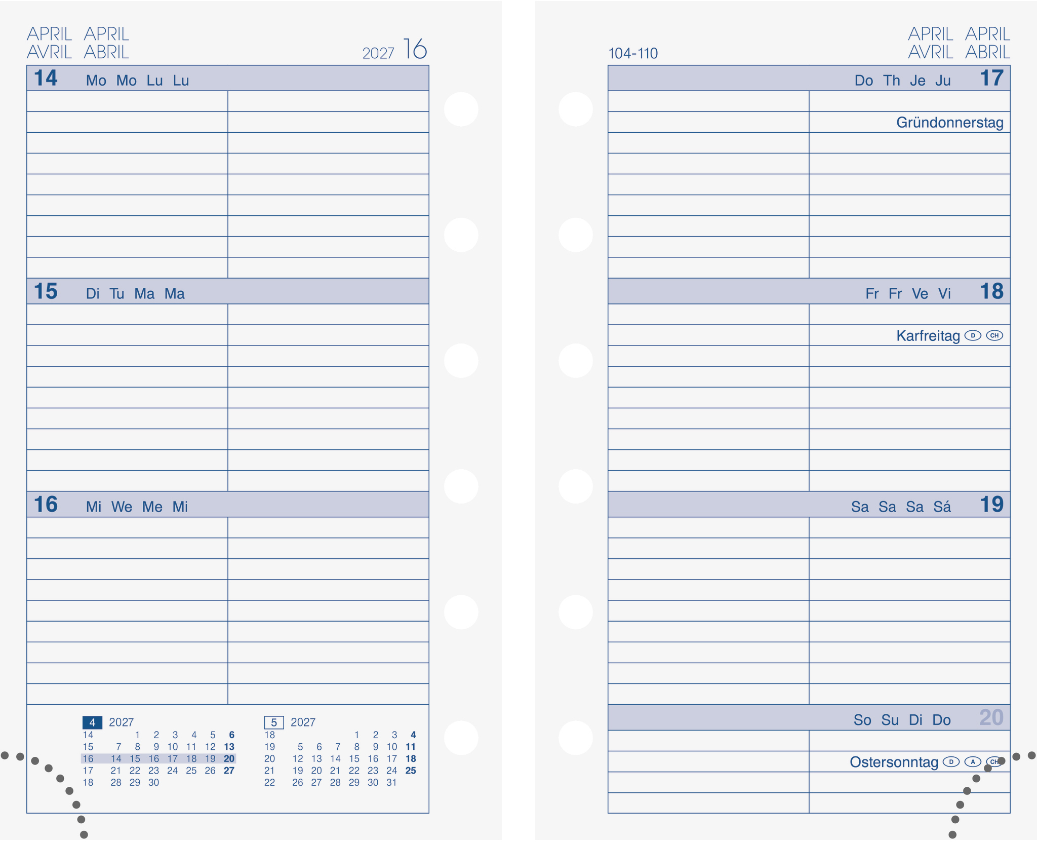 photo BRUNNEN Timer Mini+ 2027 1072700007 1S/2P ML 7.6x12.7cm