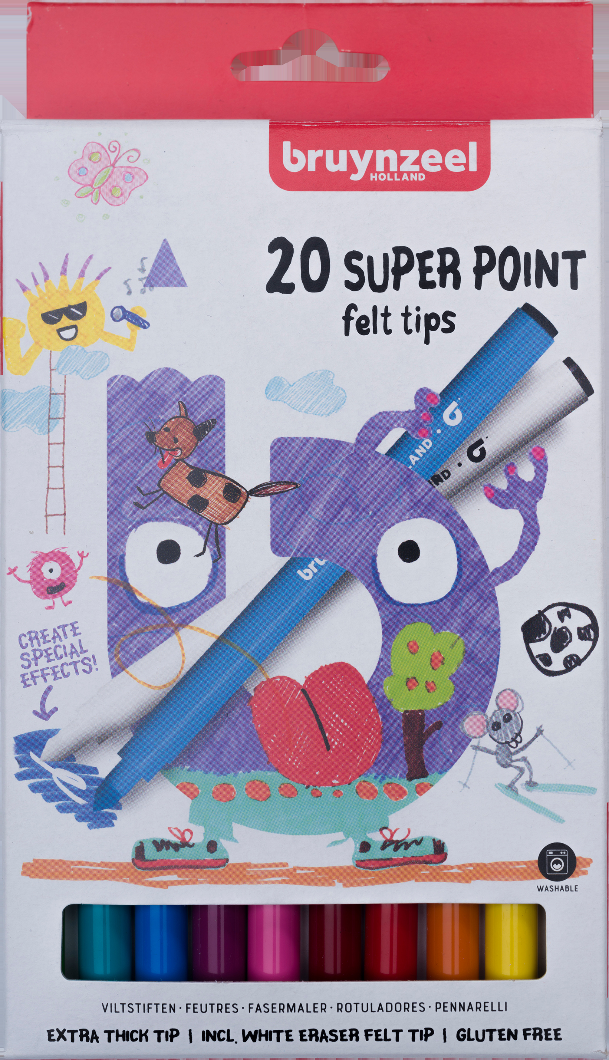 photo BRUYNZEEL Set de feutres Point 60124120 assorti 20 pièces